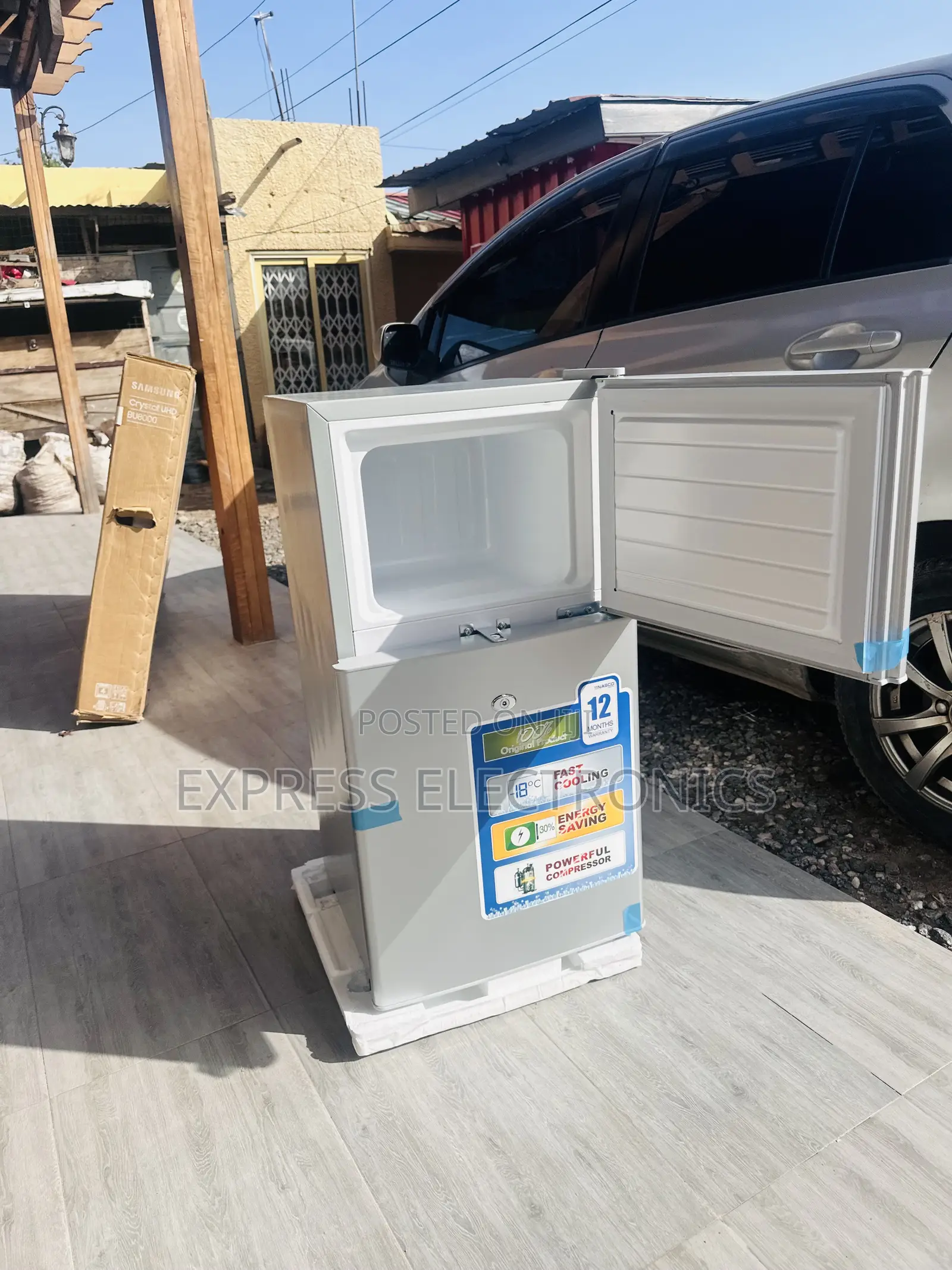 Powerful Chill Fridge Nas-120fl Nasco Double Door