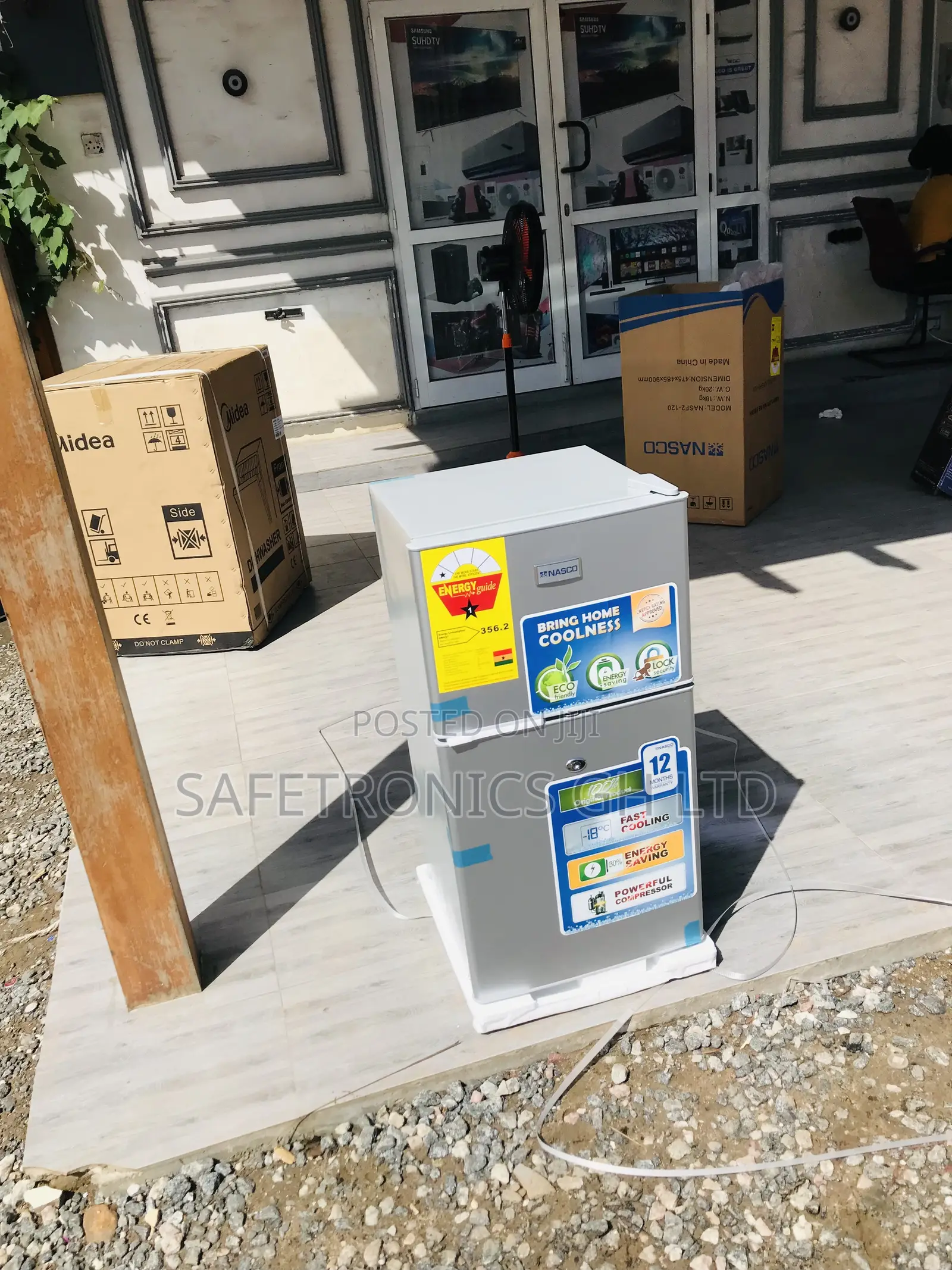 Durable Nasco Nasf2-120 Topfreezer Doubedoor Fridge