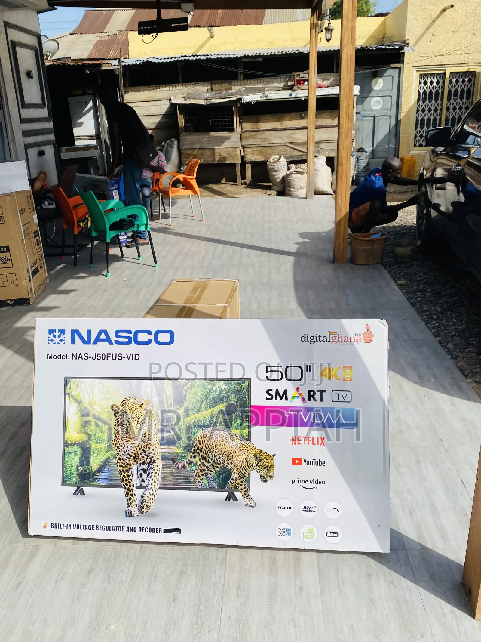 Quality Nasco 50 Inch Uhd/ Smart Satellite Tv(Black).