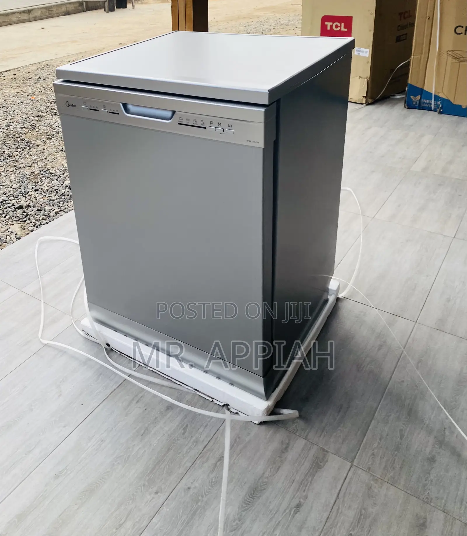 Buy MIDEA 12 PLATES Electric DISHWASHER WQP12-5203(Gray).