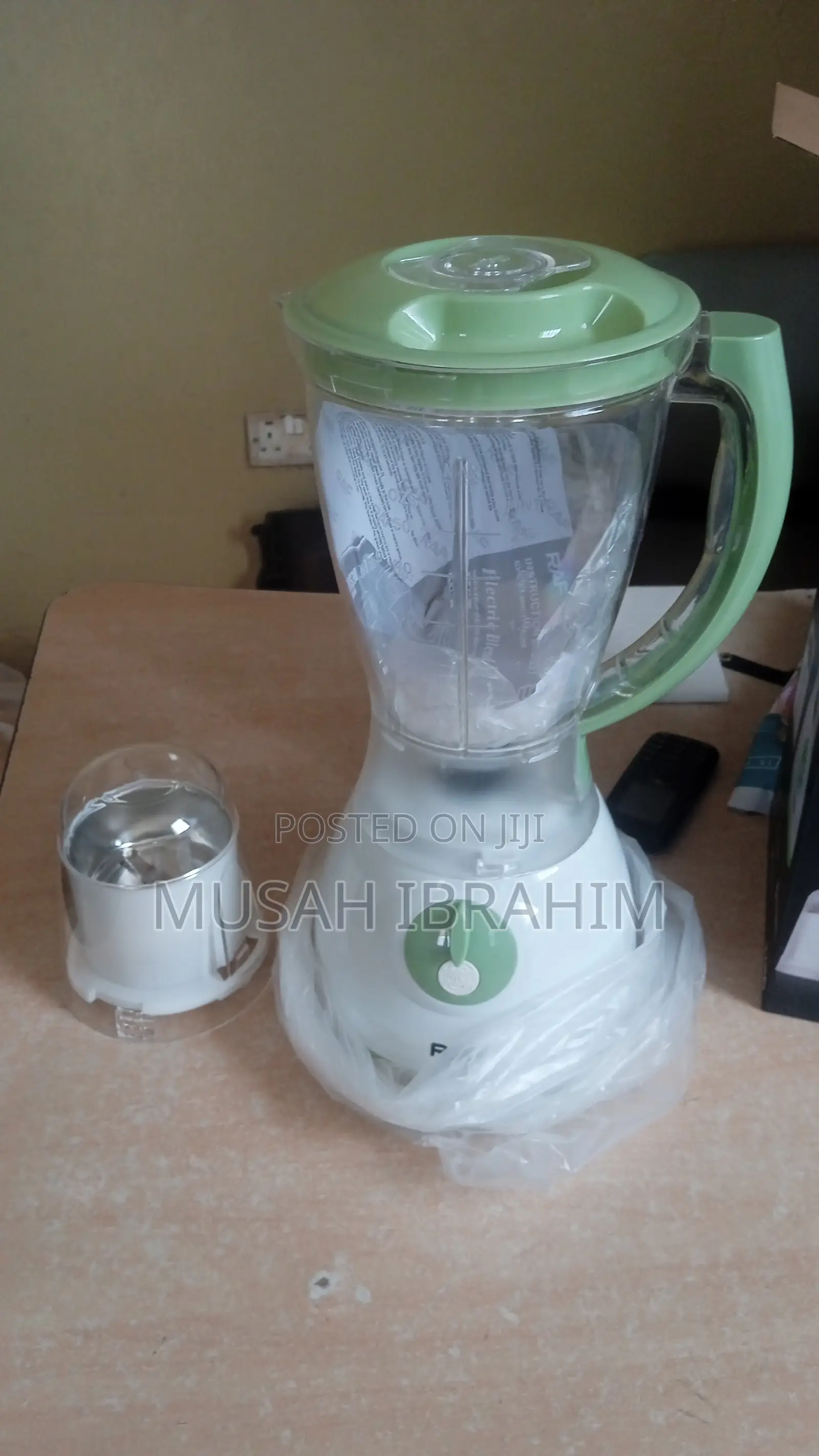 Raf 1.5l Double Cup Blender-Raf-White/Green