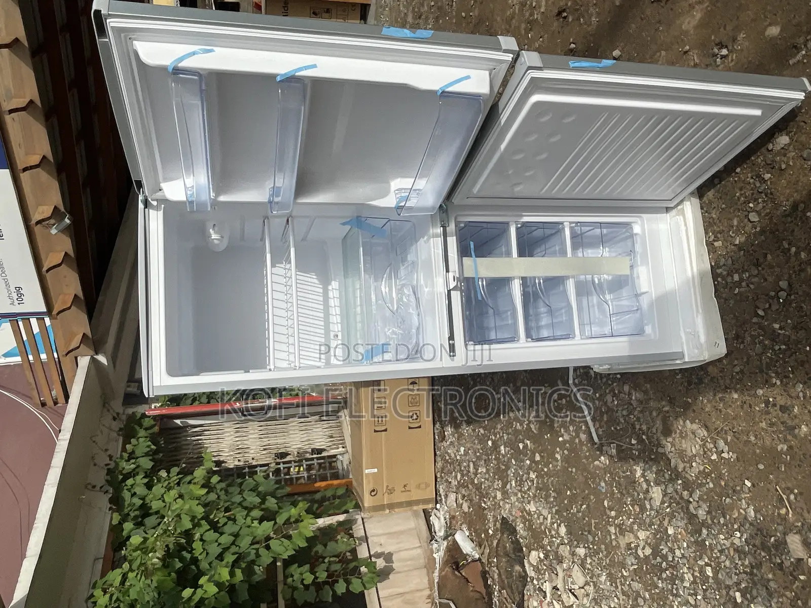 (No Noise Operation)NASCO 147L Gros Double Door Refrigerator
