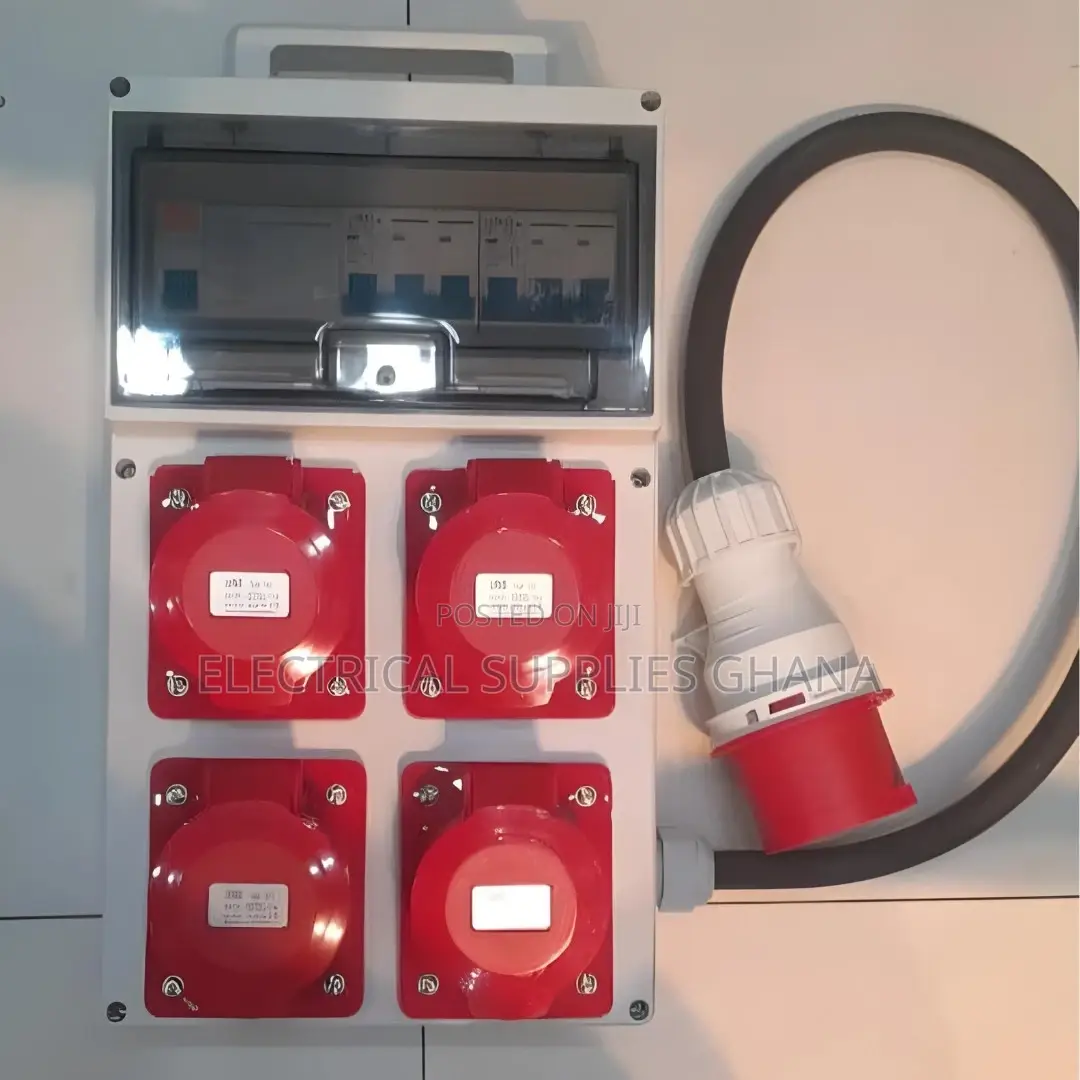 Industrial Distribution Board With Plugs and Sockets