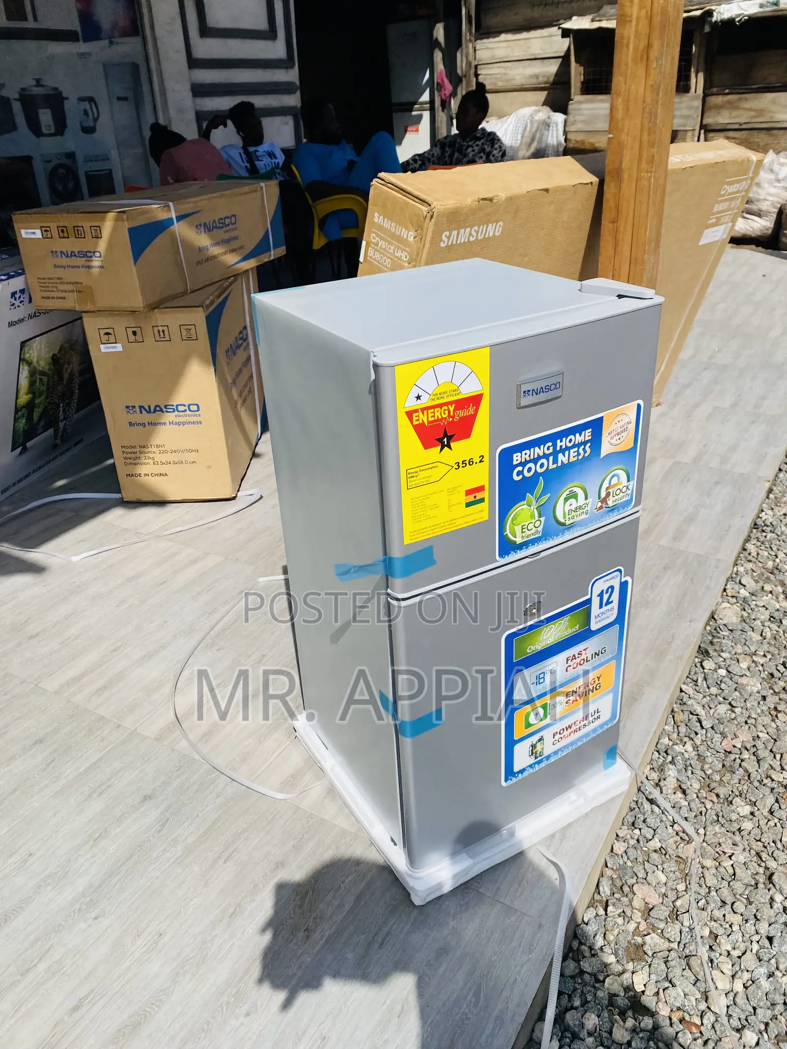 Original Nasco Nasf2-120 2 Door Table Top Freezer(Gray).