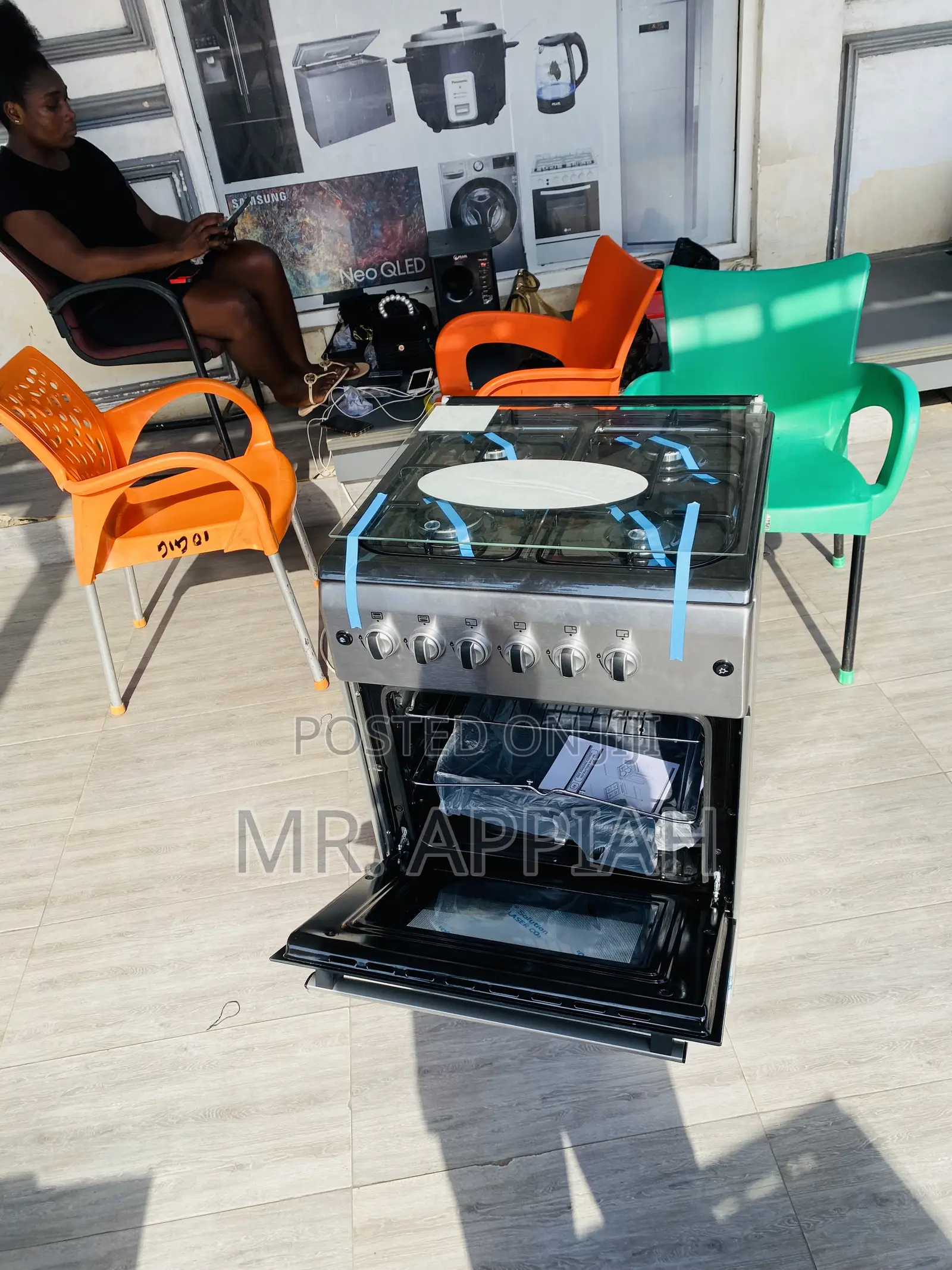 Original Ferre 60x60 Auto Ignition,Auto Rotisserie 4 Cooker