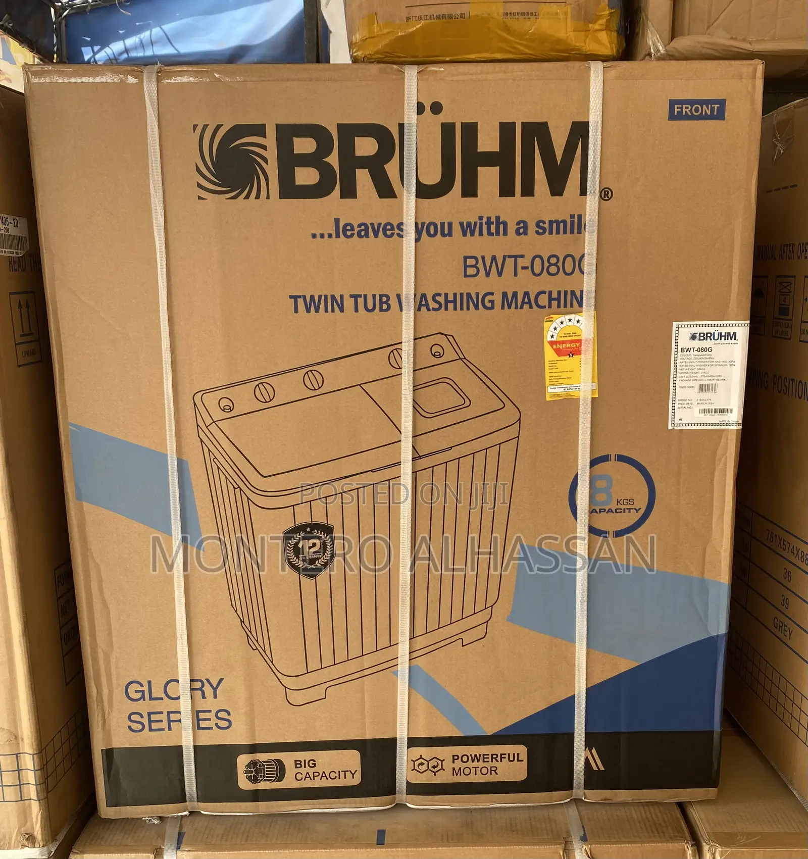 8 Kg Washing Machine Bruhm