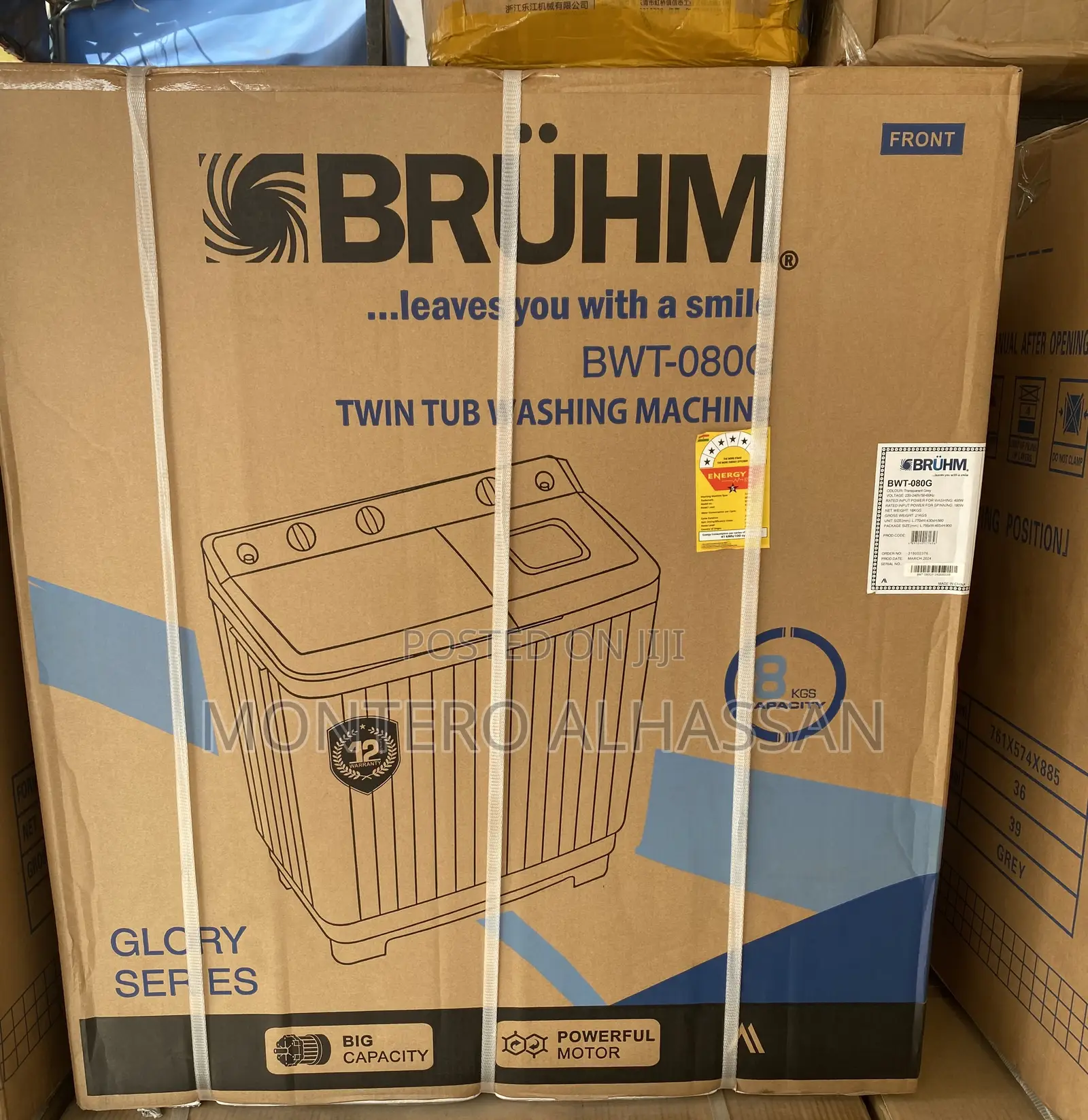 8 Kg Washing Machine Bruhm