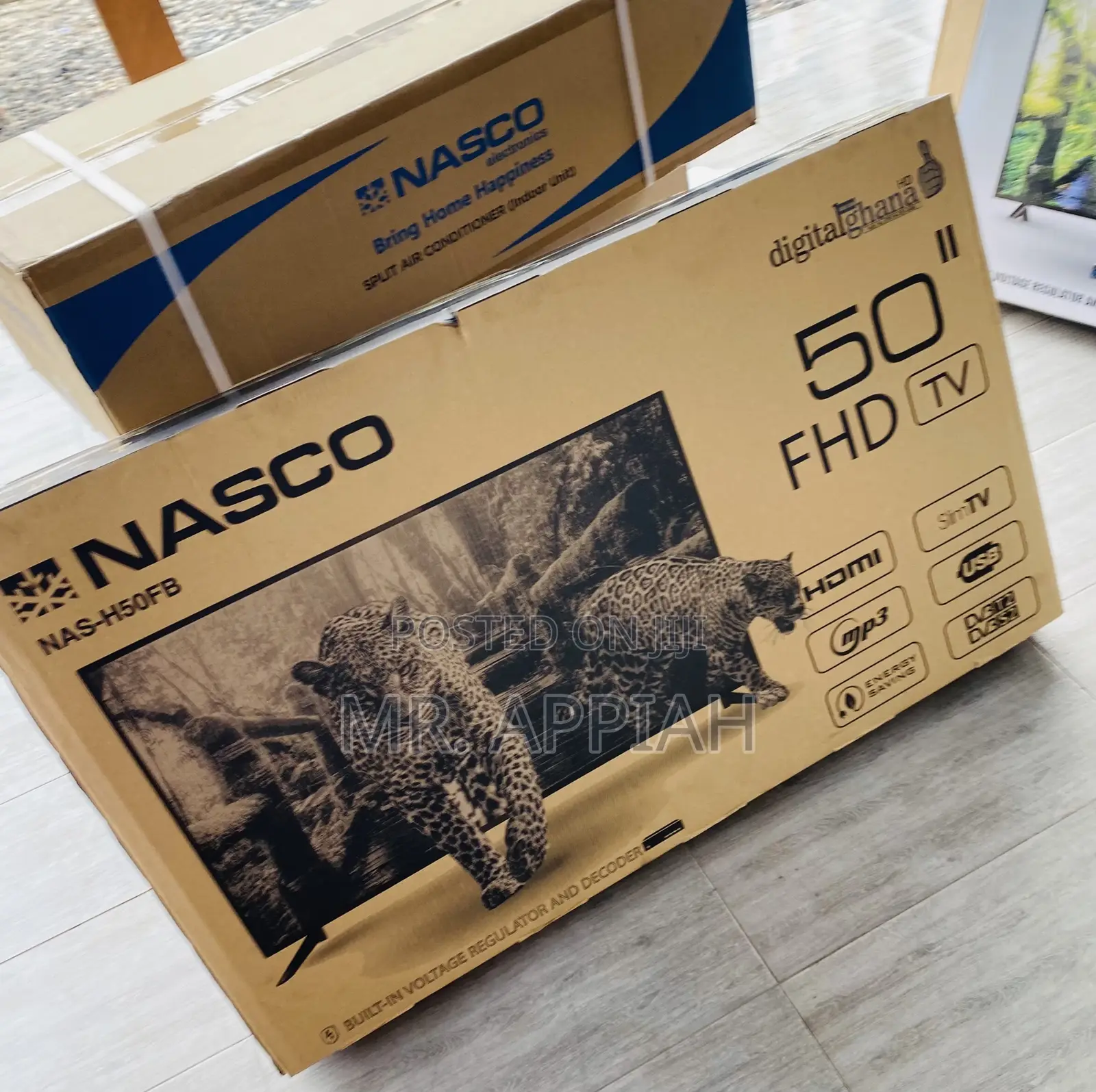 Shop Nasco 50 Inch Led Digital Satellite Slim Tv(Black).