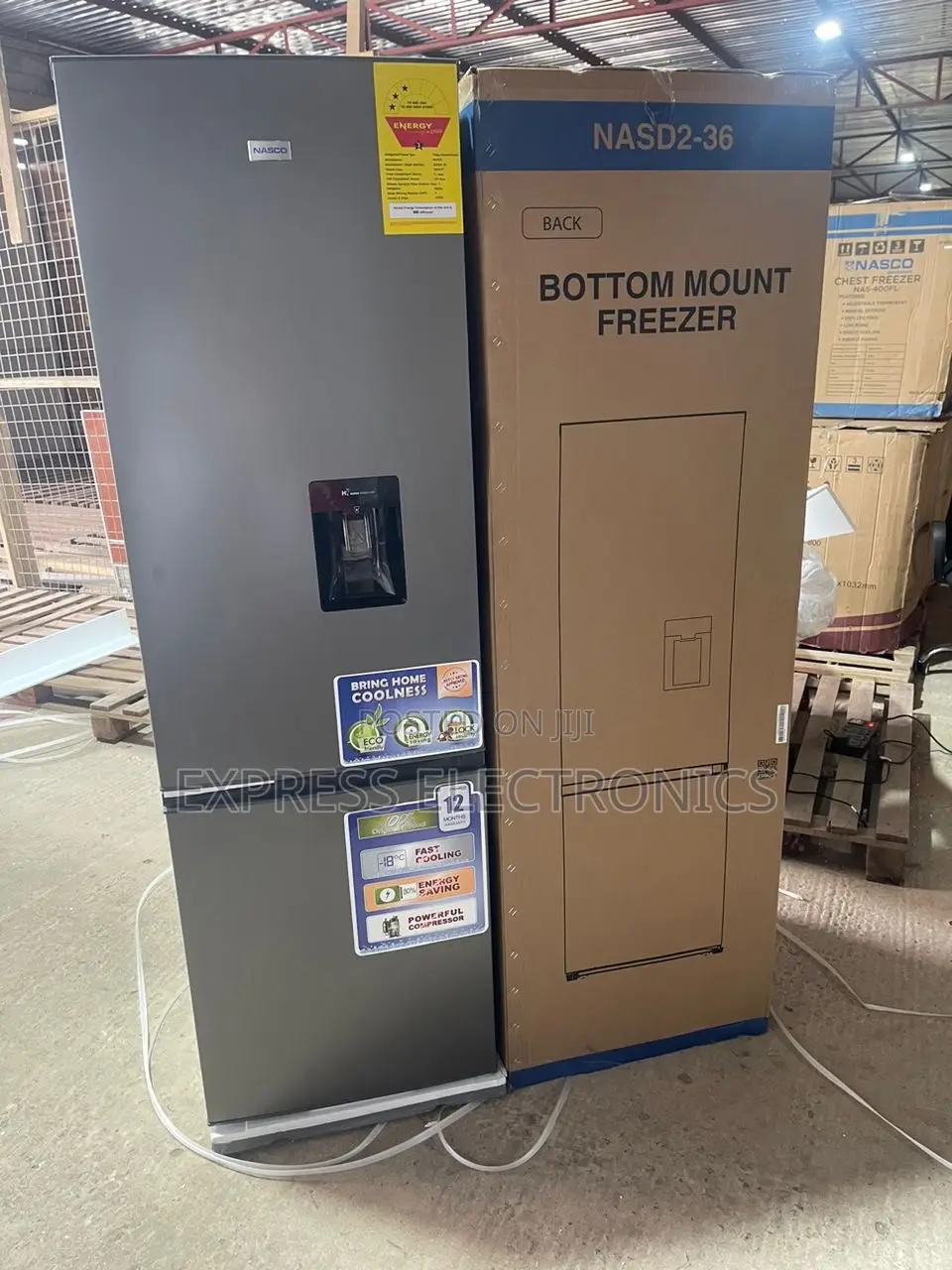 268L Fridge Double Door Fridge Nasco With Water Dispenser