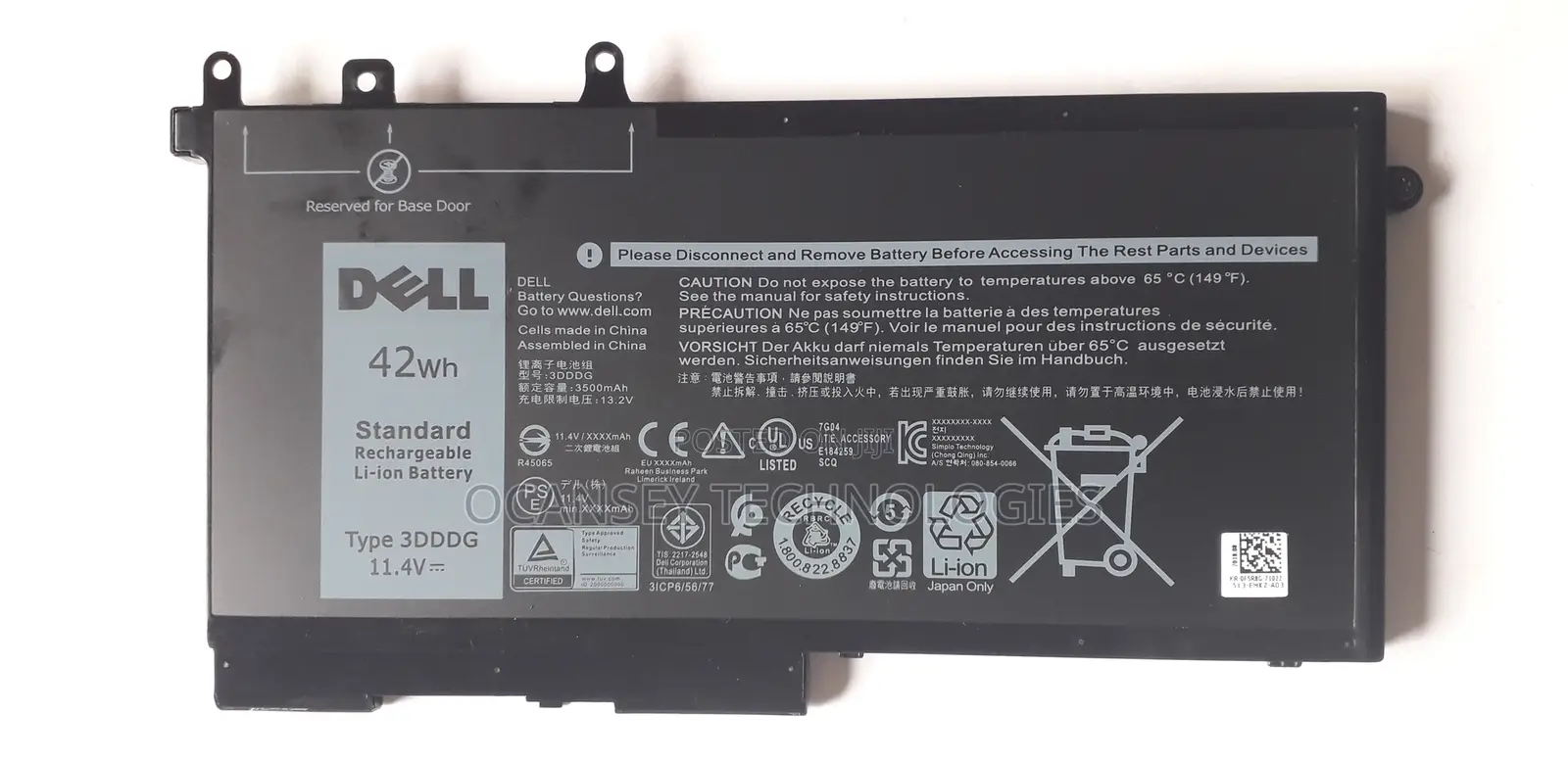 Original Dell 3dddg Battery For Latitude 5280 5288 5290 5480 5488 5490