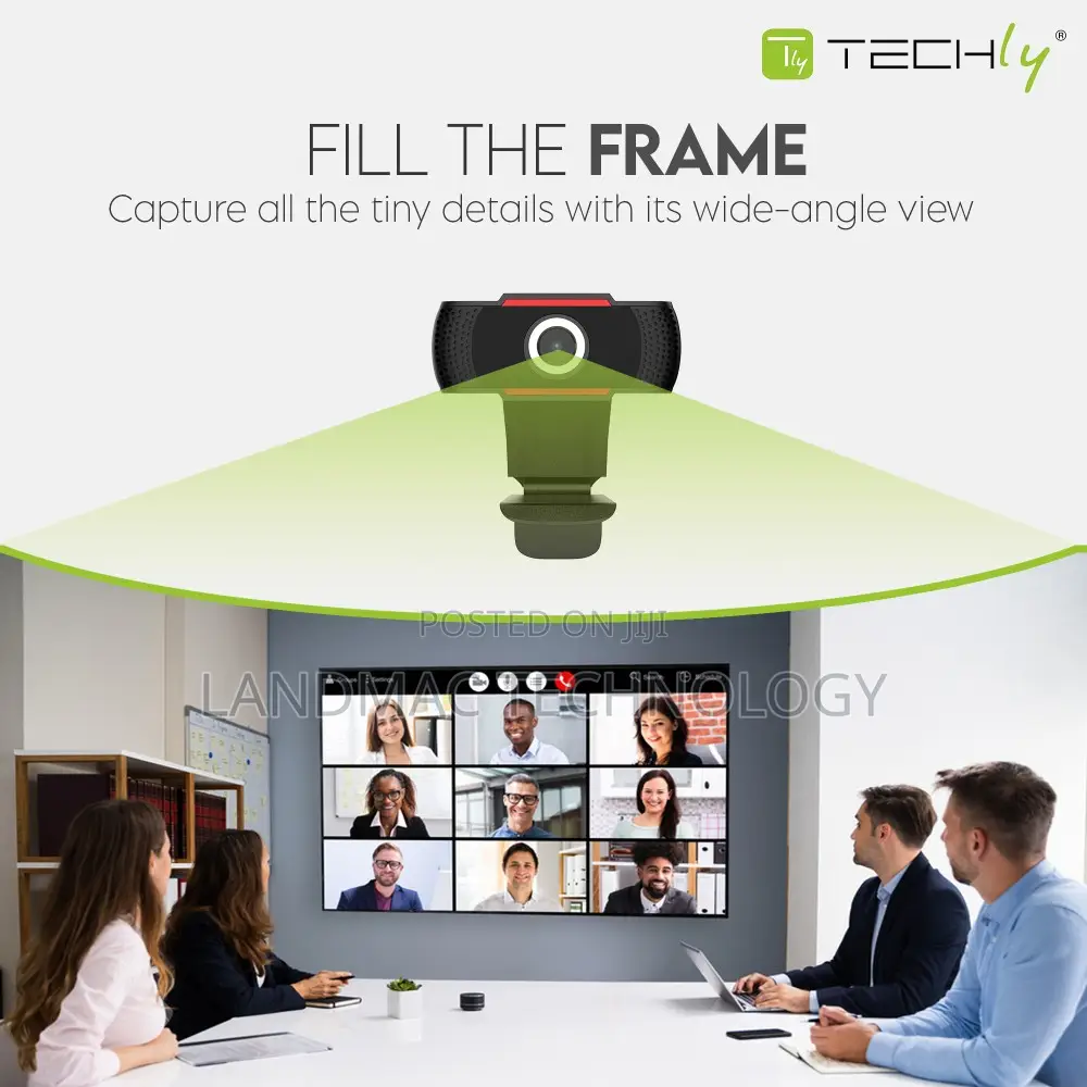 Full HD 1080p USB Webcam With Noise Reduction and Auto Focu