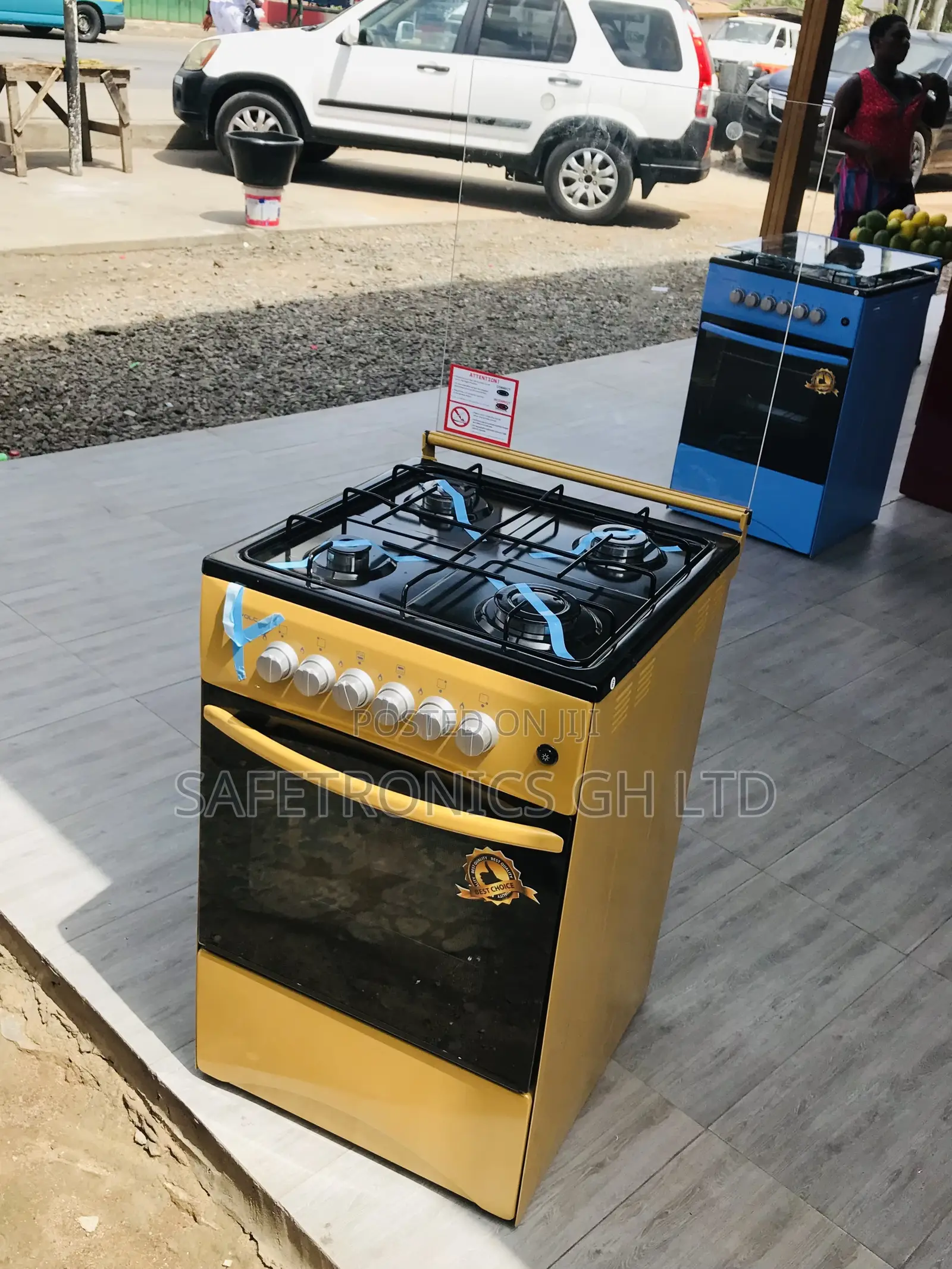 Electric 4 Gas Cooker Volcano 50x50 Oven With Grill