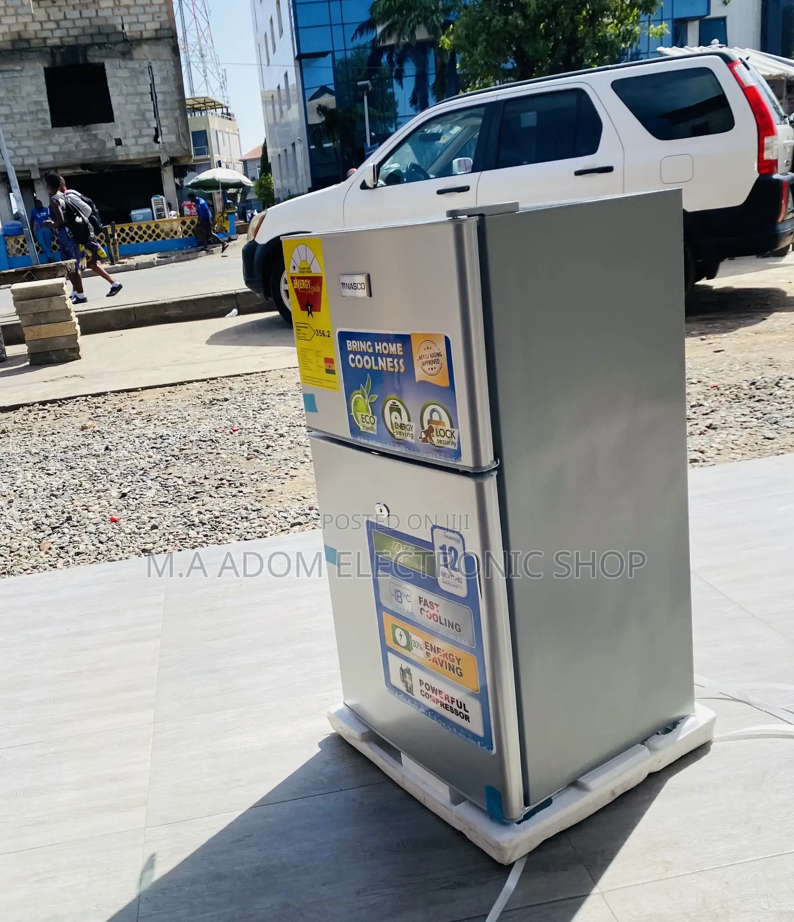 Top Freezer Nasco Nasf2-120 2 Door Table Top Fridge.