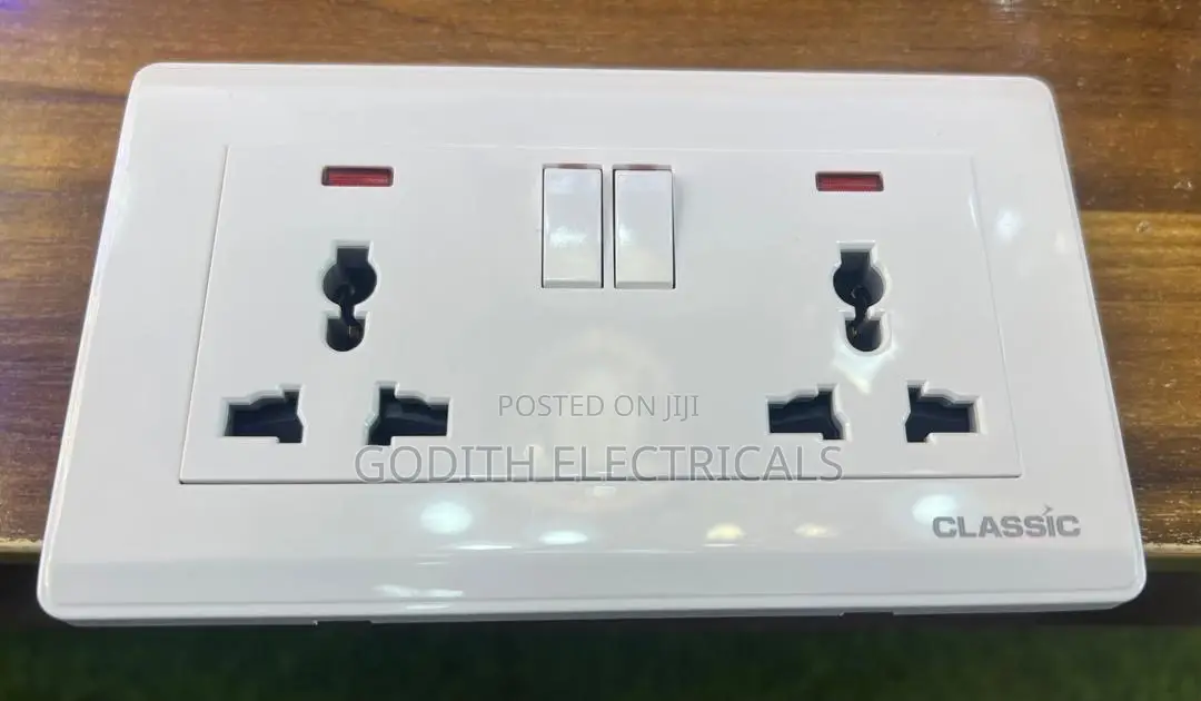13A Double Socket White