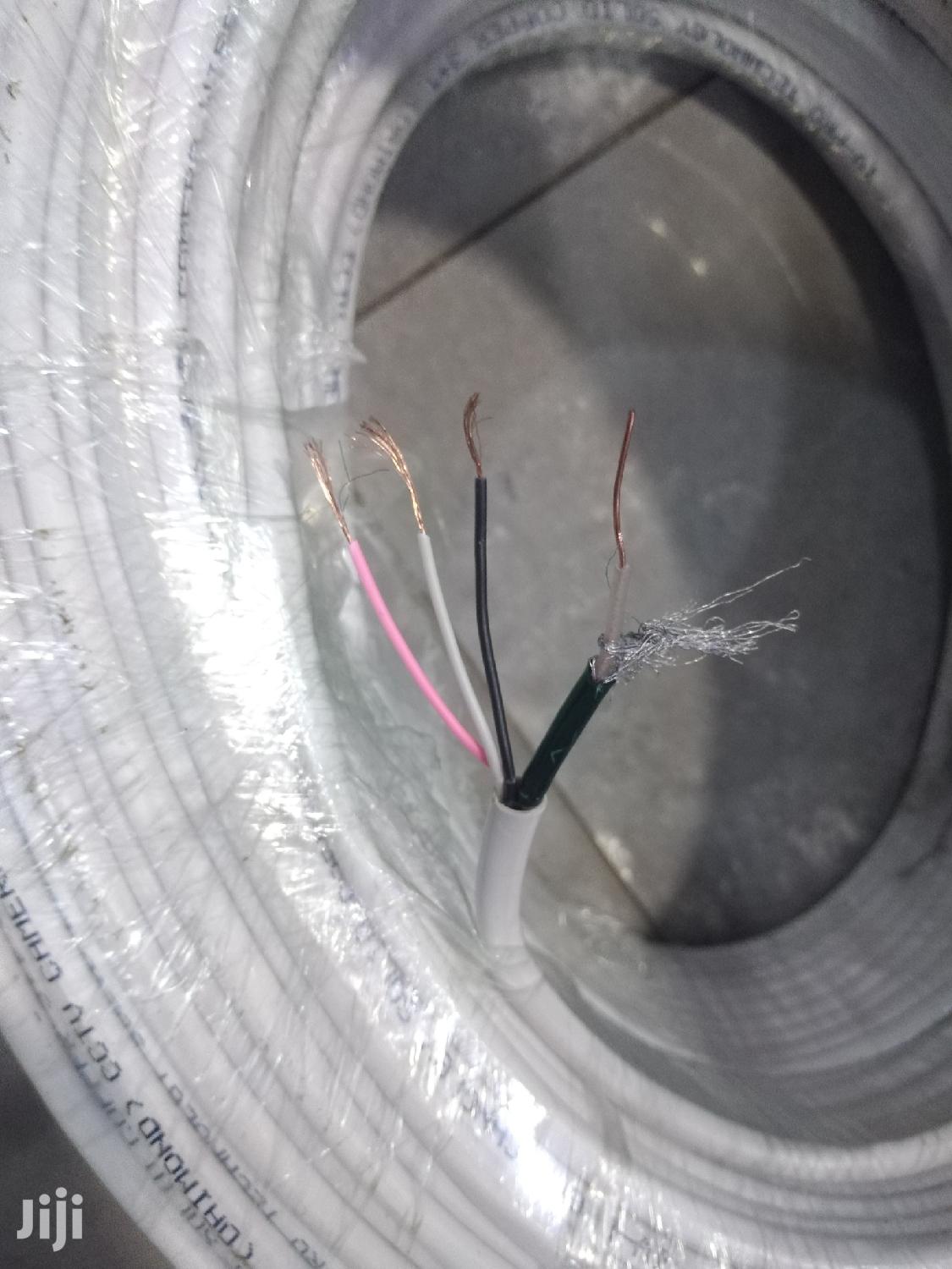 Coaxial With Power Mic Cable 100m