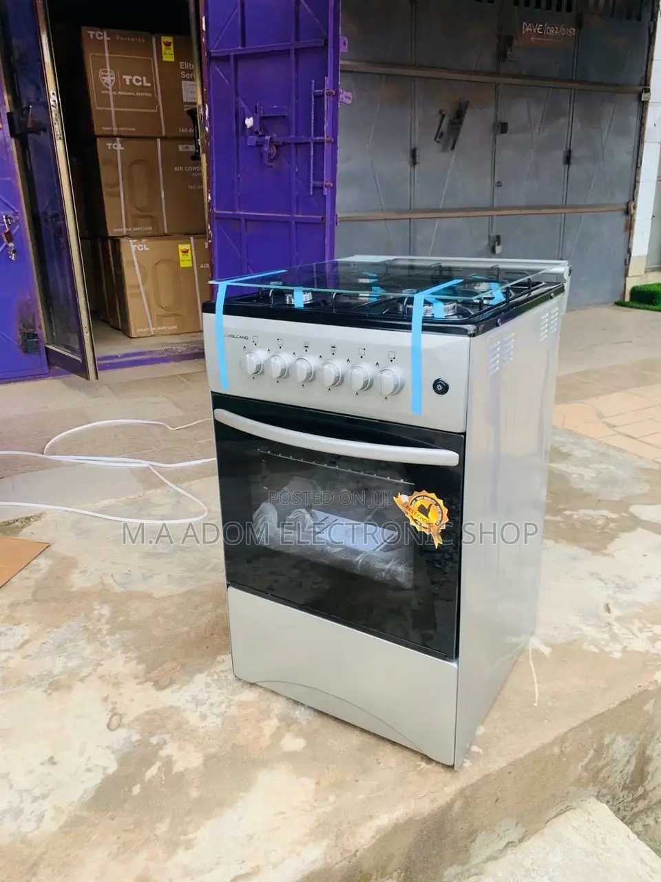 Durable Volcano 50x50 Gas Oven 4 Burner(Gray).