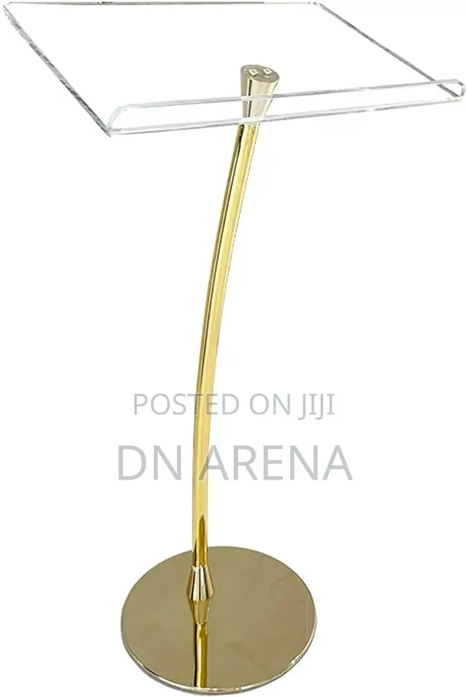 Original Imported Acrylic Lectern Gold Pulpit