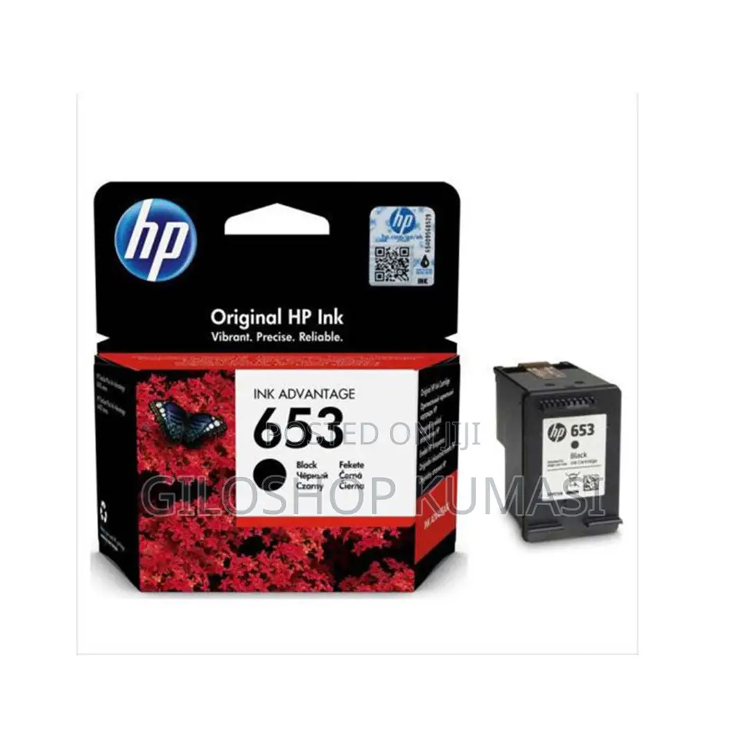 Hp 653 Black Original Ink Advantage Cartridge, 3ym75ae