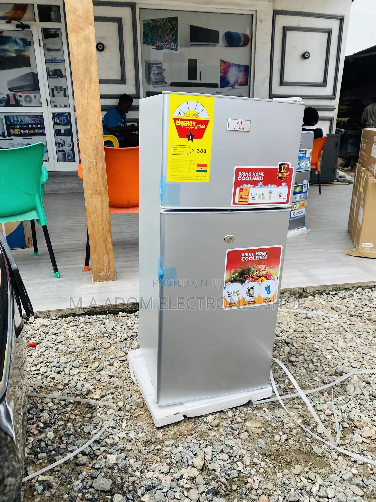 Energy Efficient Zara 135 KH Double Door Electric Fridge.