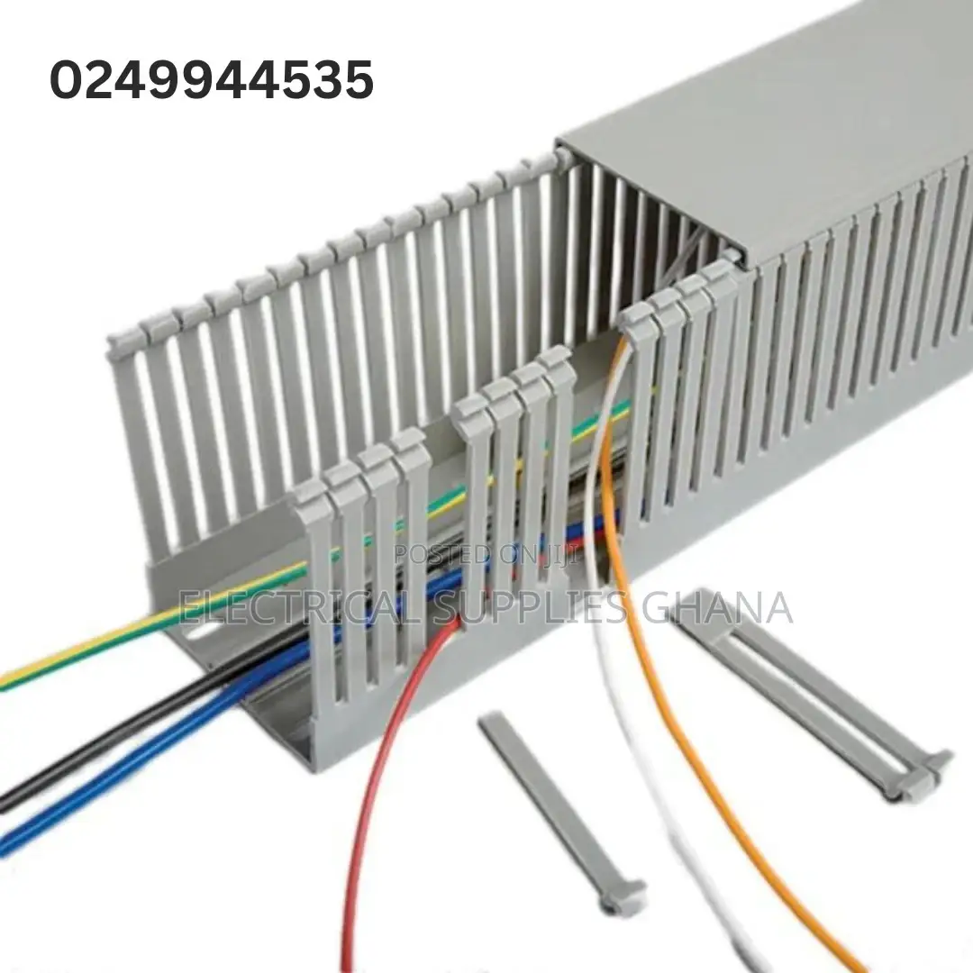 Grey PVC Panel Trunking for Electrical Control Panels