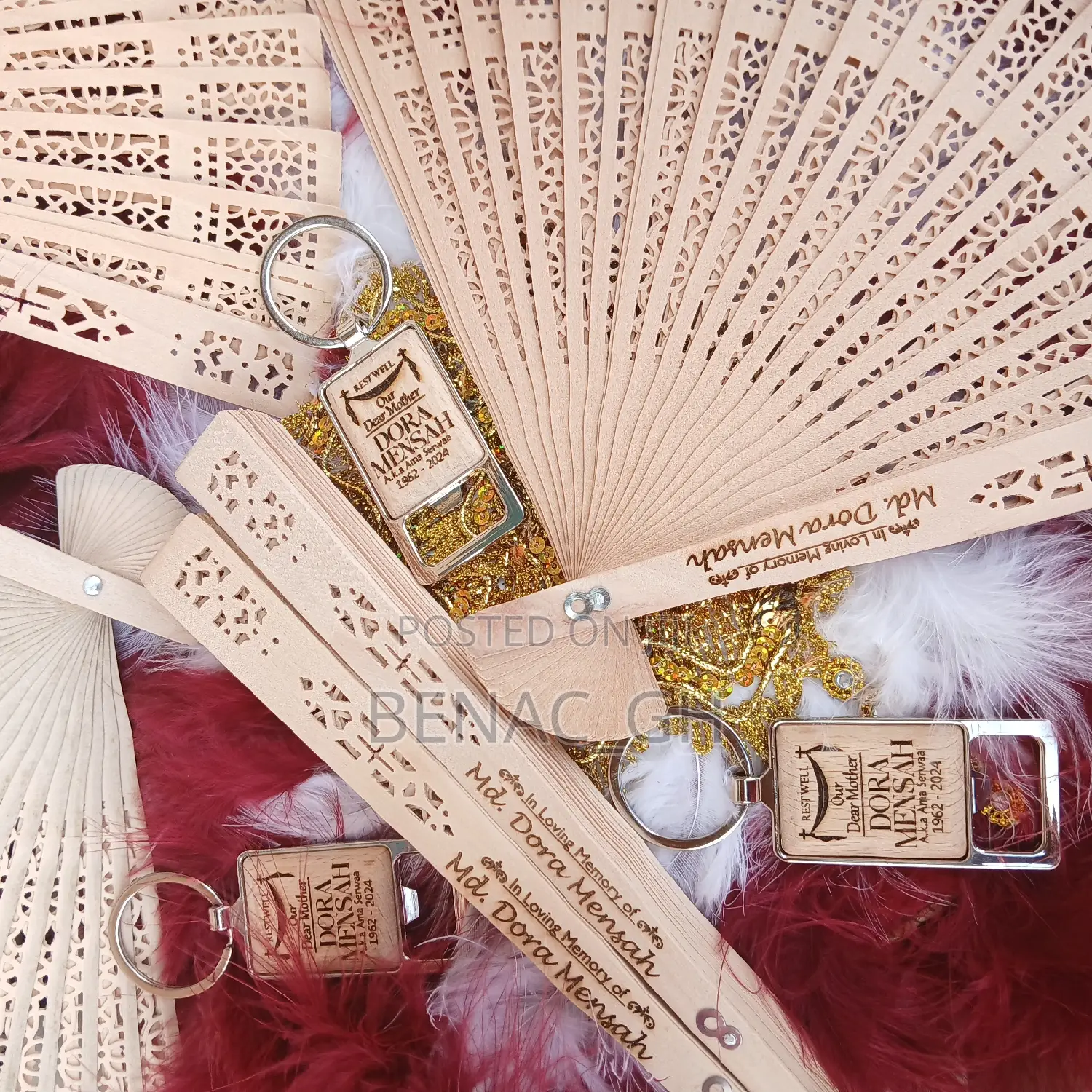 Wooden Hand Fans (With Branding) as Souvenirs