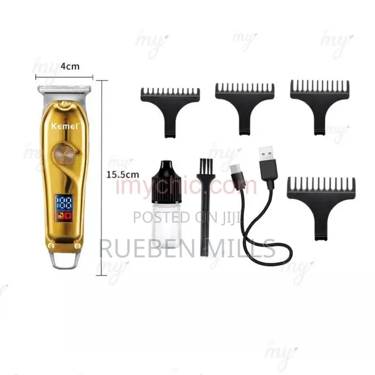 Smooth Shaver Kemei Electric Beard Trimmer Barbering Machine