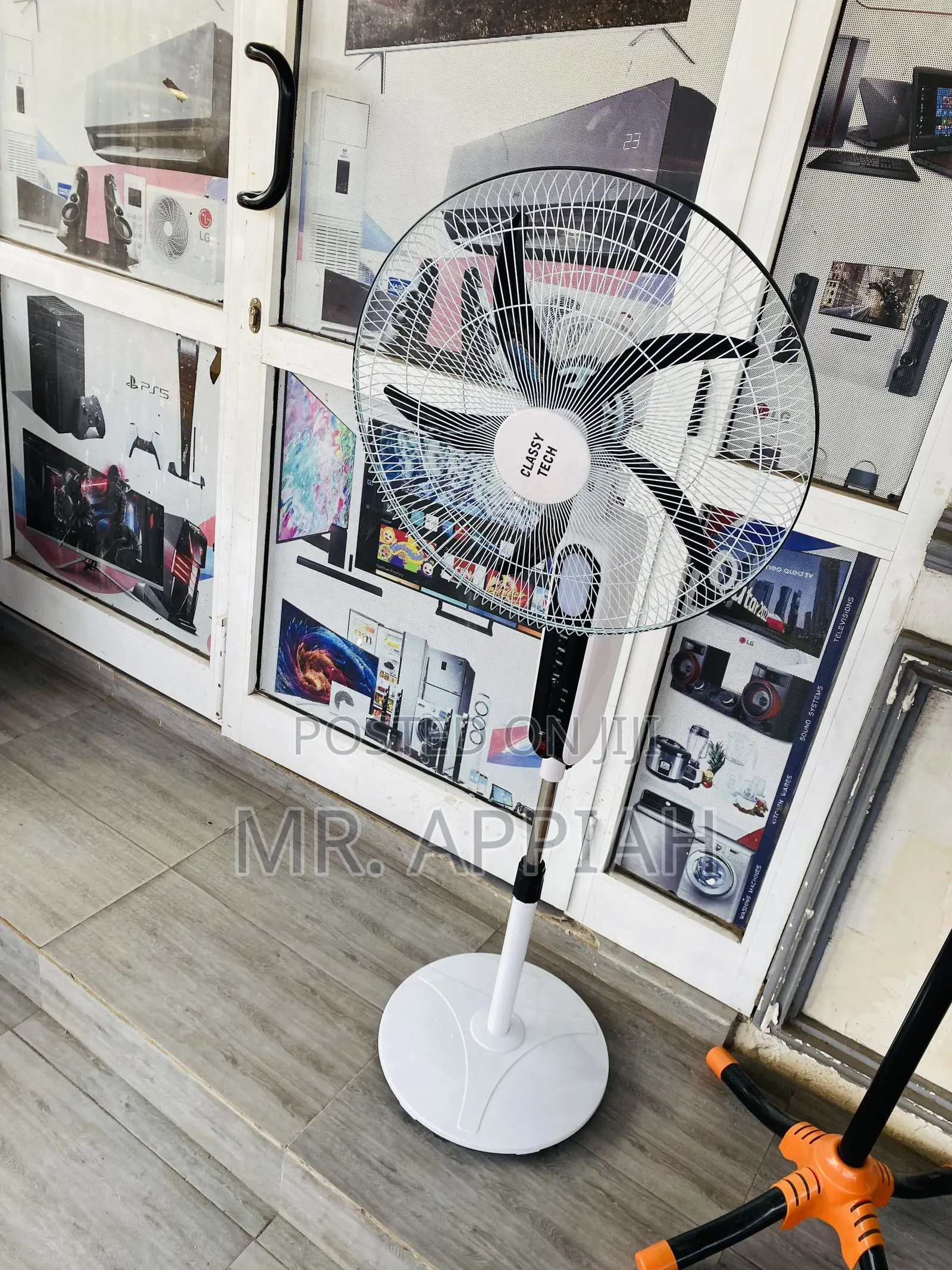 Authentic Classy Tech 18 Rechargeable With Remote Fan,White