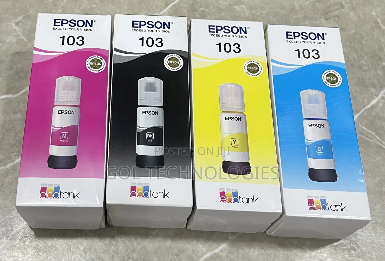 Original Epson Ecotank 103 Ink All Colors