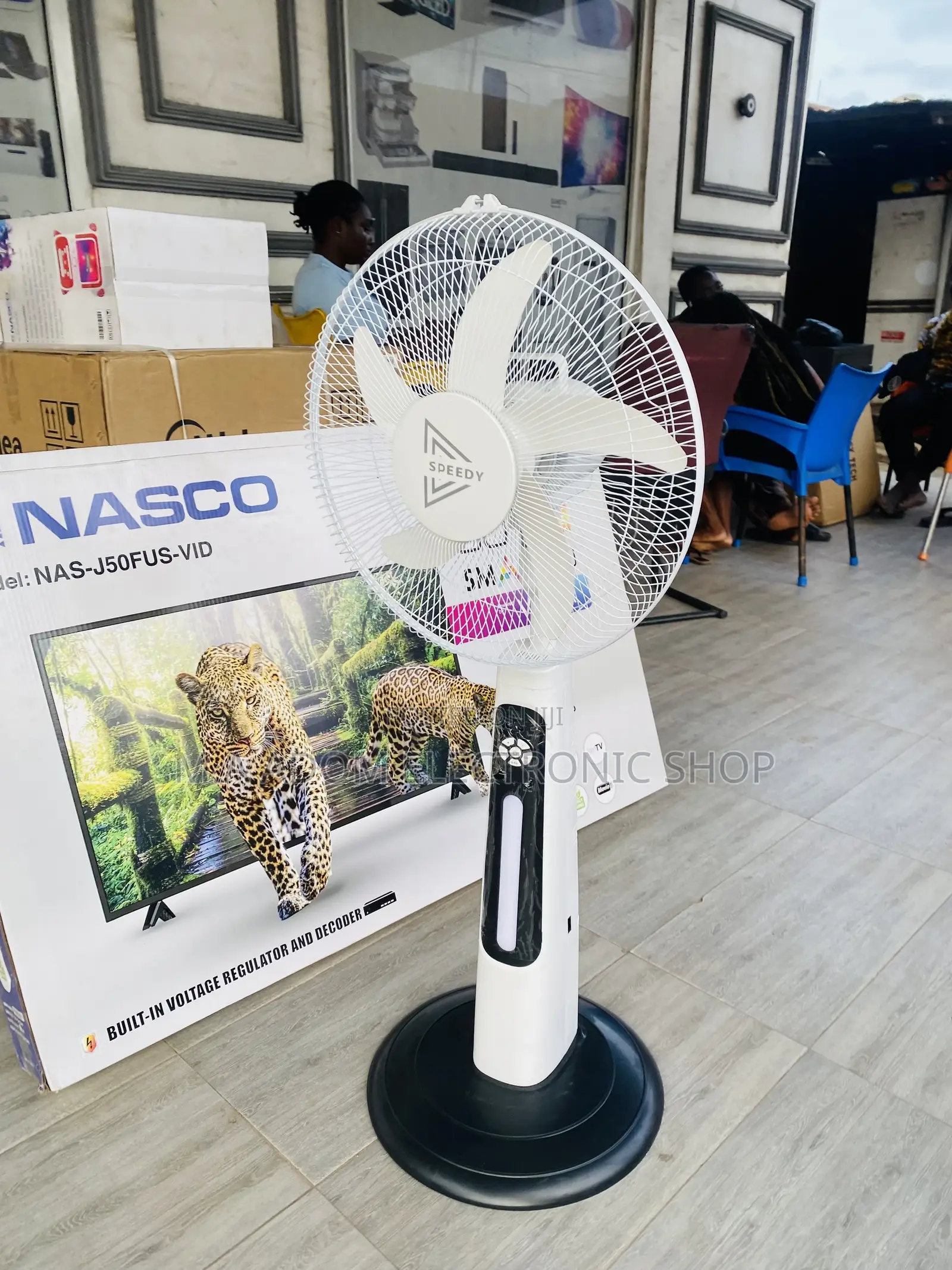 Purchase Quality Speedy Rechargeable Standing Fan.