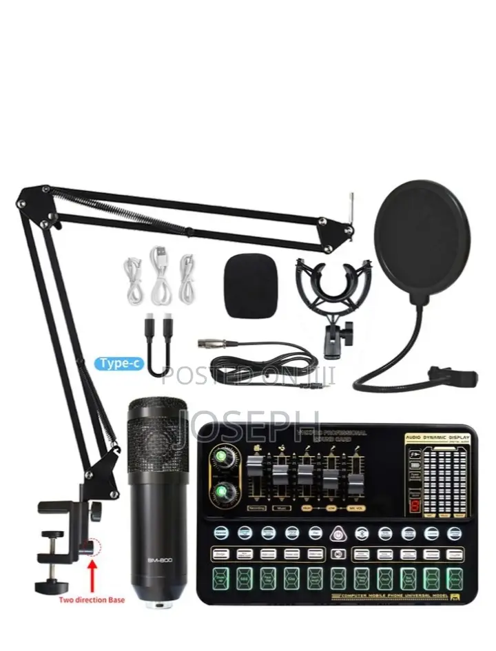 Recording Microphone With Sound Card Original