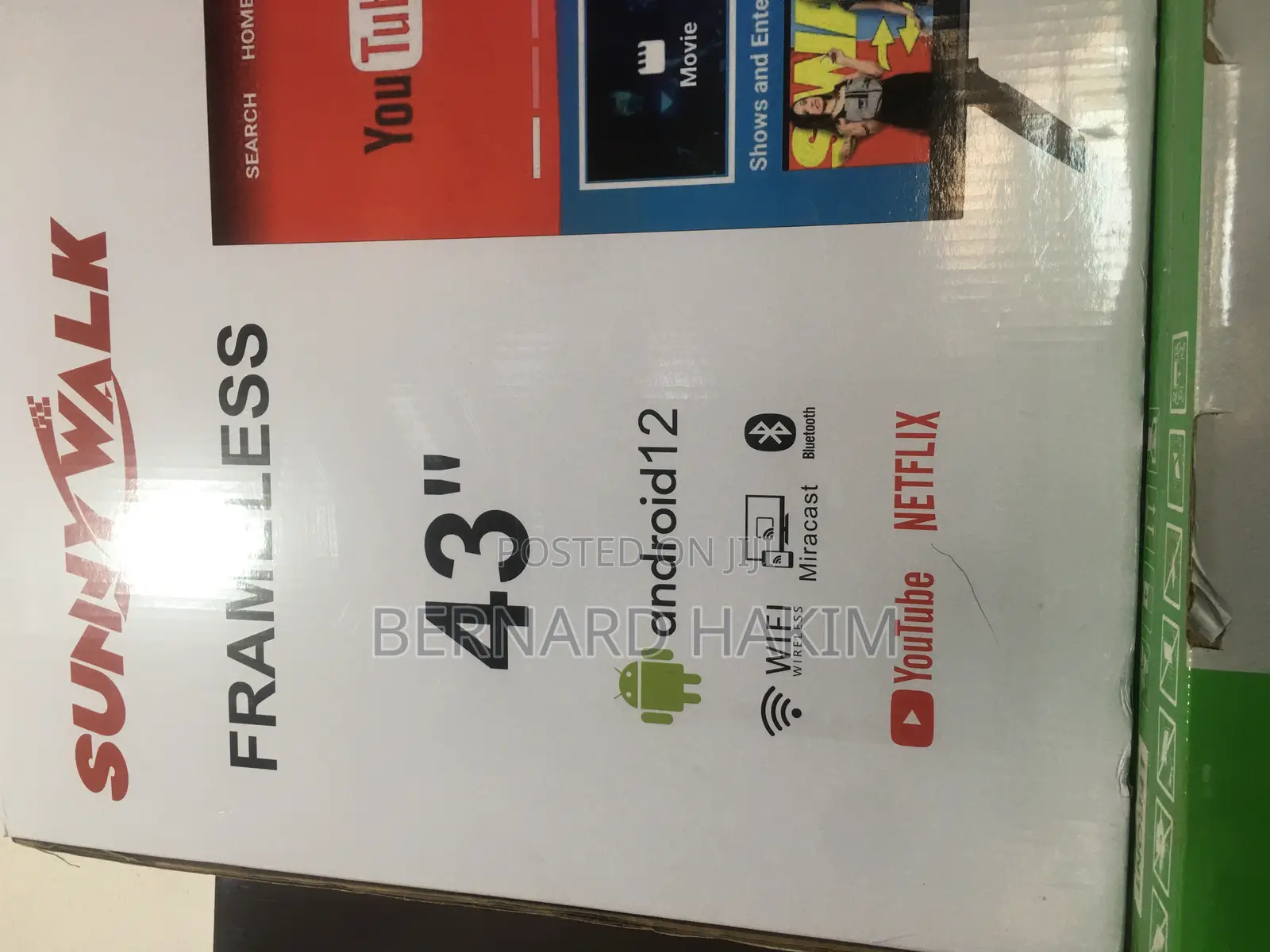 Sunny Walk 43” Android Smart Tv With Bluetooth
