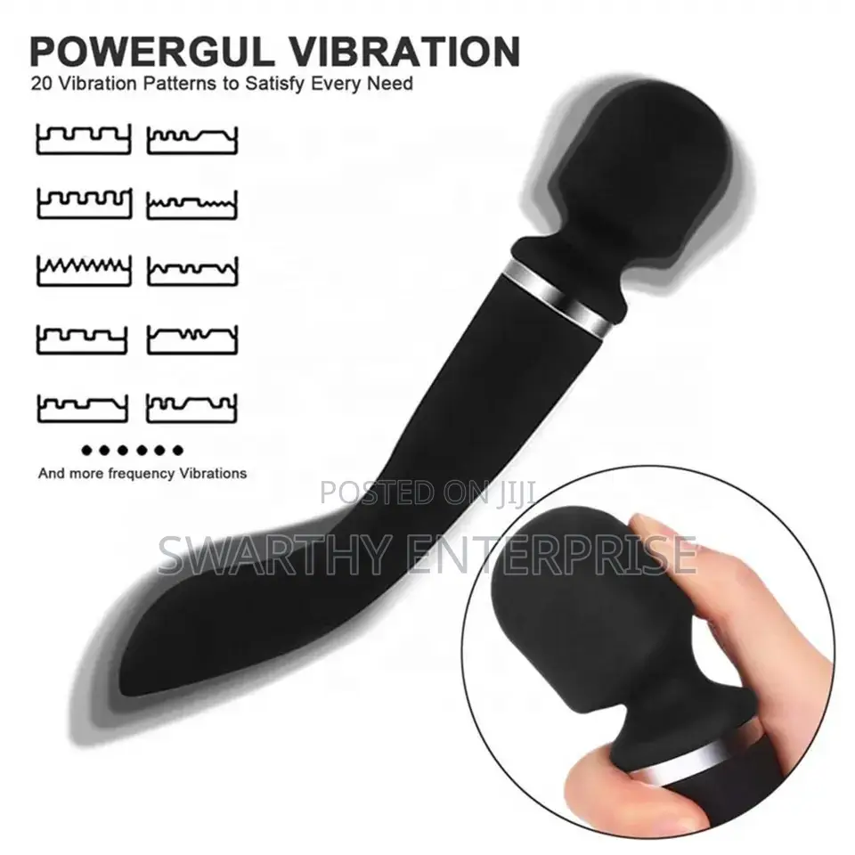2 in 1 Dildo 6 Inches Wand Vibrator Soft Vagina Clitoral Stimulator