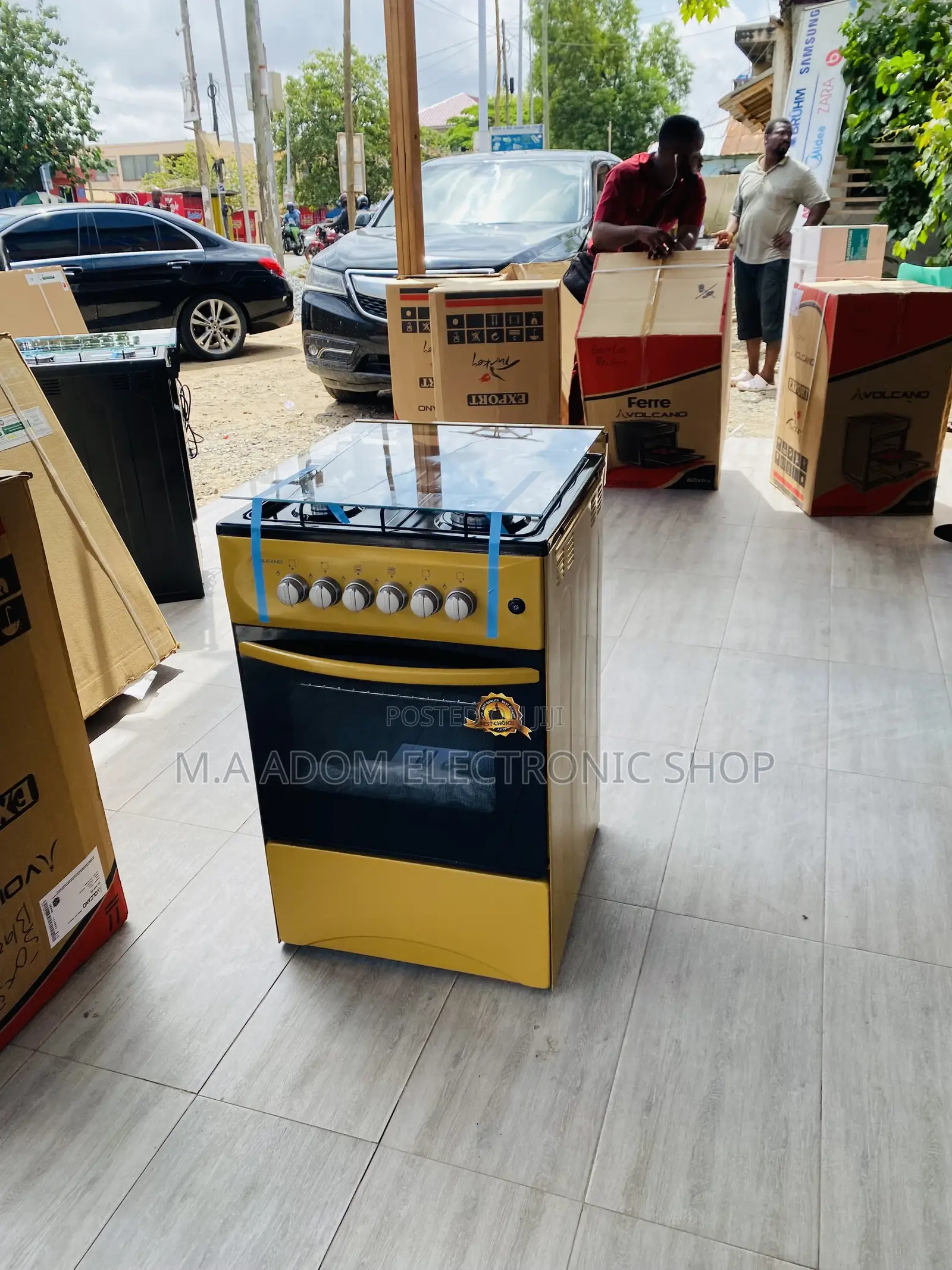 Volcano 50x50 4 Gas Burner With Oven and Grill(Gold).