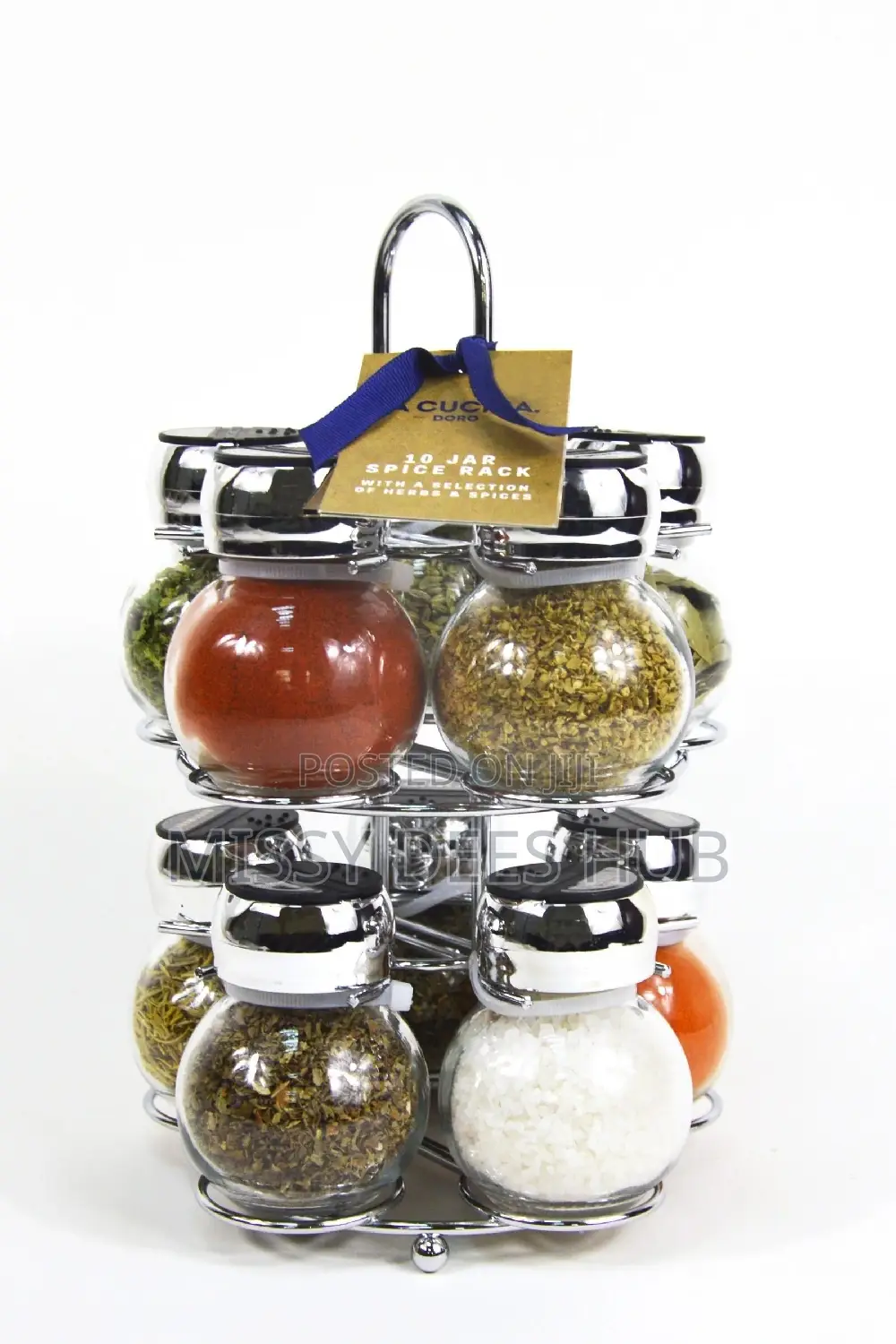 12 Jars Spice Rack With Spices