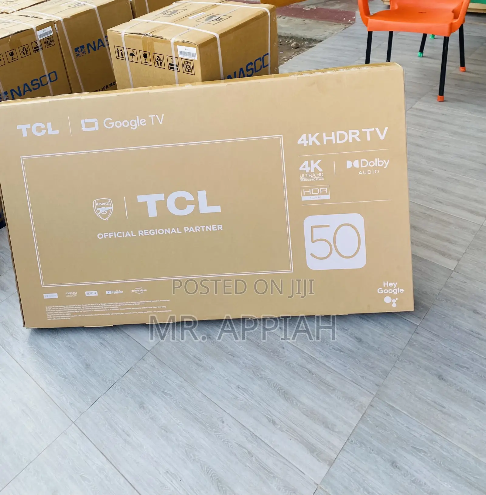 TCL HDR Google TV With Dolby Atmos(50P735)Black.