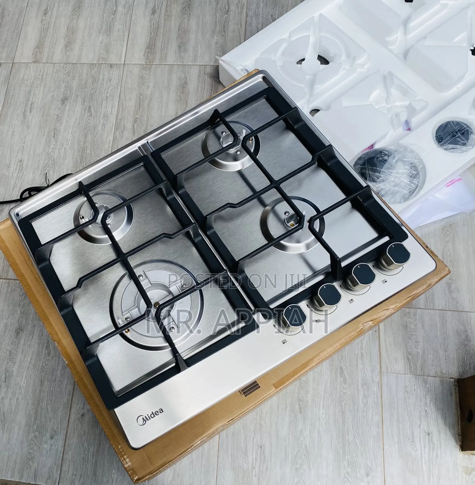 Midea 60cm Gas Hob| Stainless Steel [60G40ME] MIDEA(Gray).