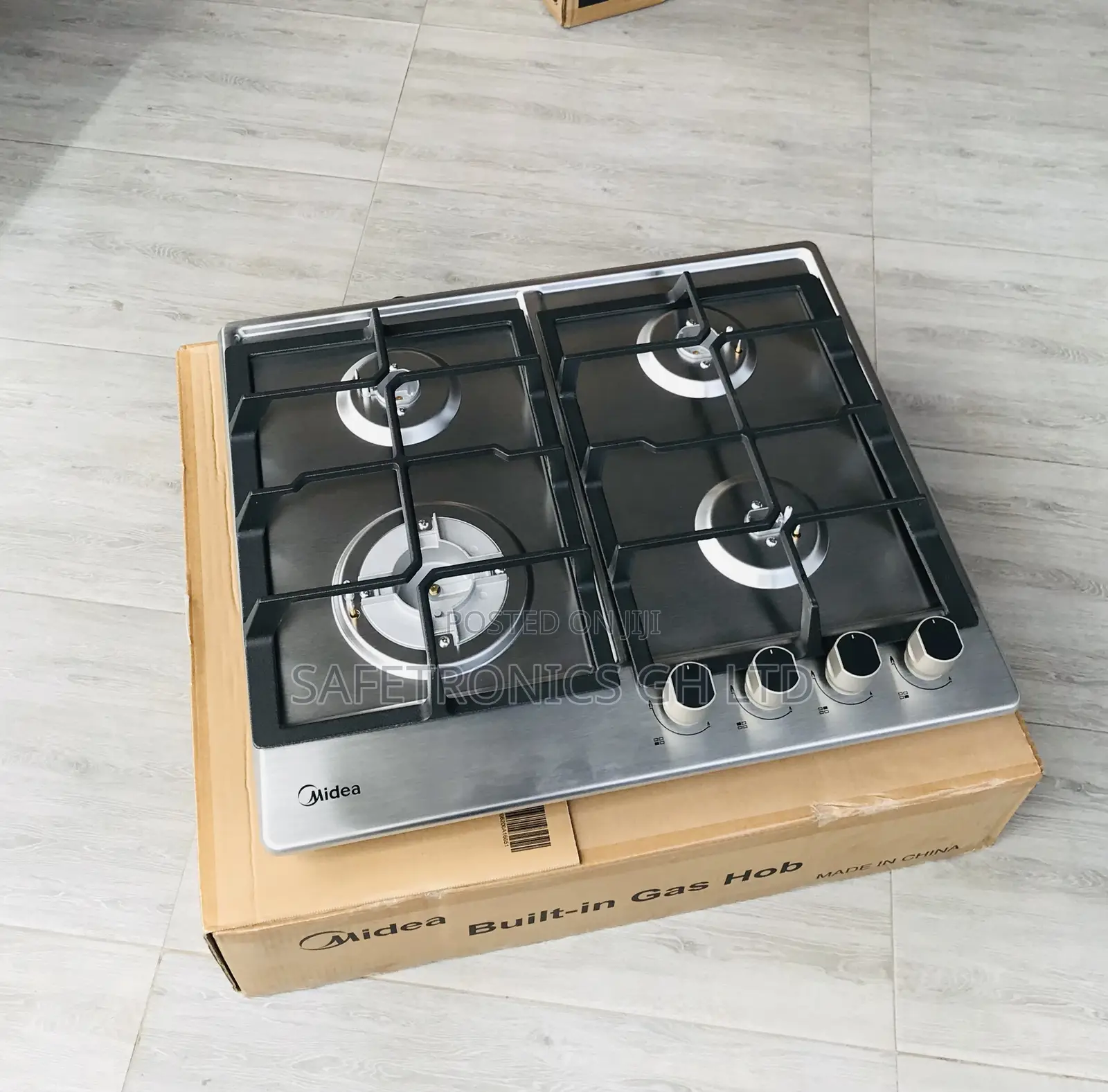 Boxed Midea 60G40ME 4 Hobs Gray Cooker