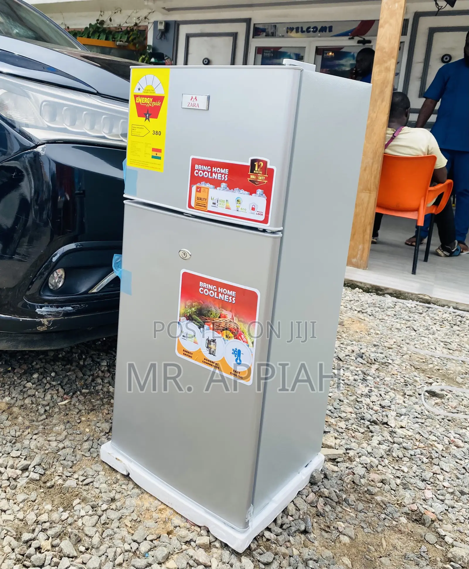Zara 135 KH Double Door Electric Refrigerator(Gray).
