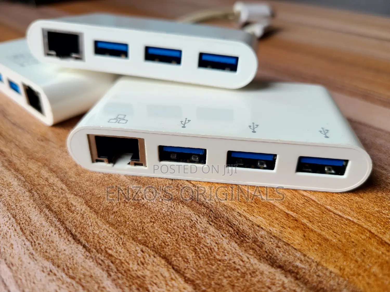 Usb-c To Gigabit Lan Rj45 Ethernet + 3port Usb Hub