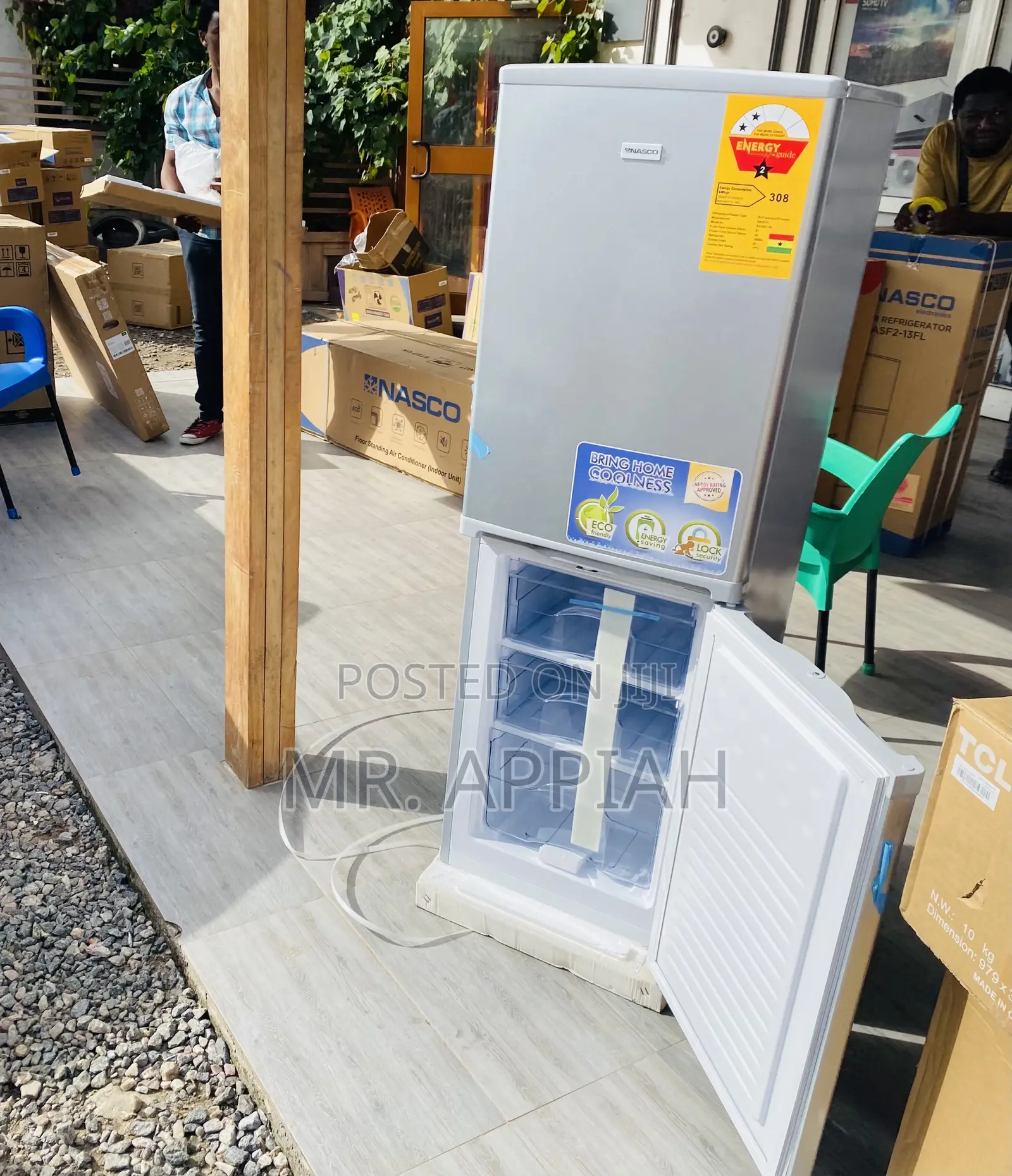 Buy Authentic Nasco NASD2-20 2 Door Electric Fridge(Gray).