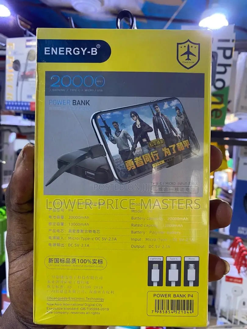 Original Energy B Powerbank 20,000mah