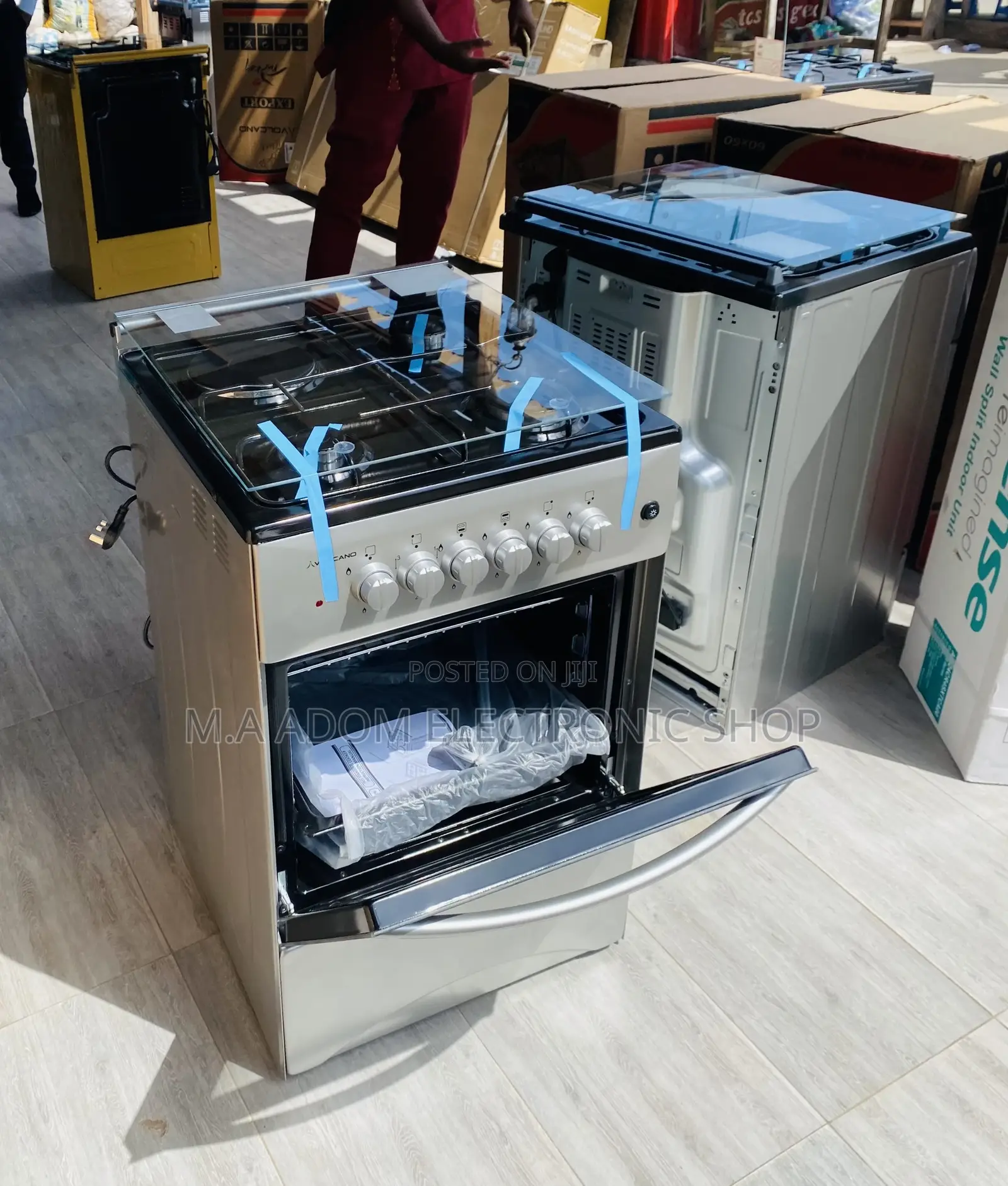 Shop Original Volcano 50x50 3 Gas + 1 Electric Cooker.