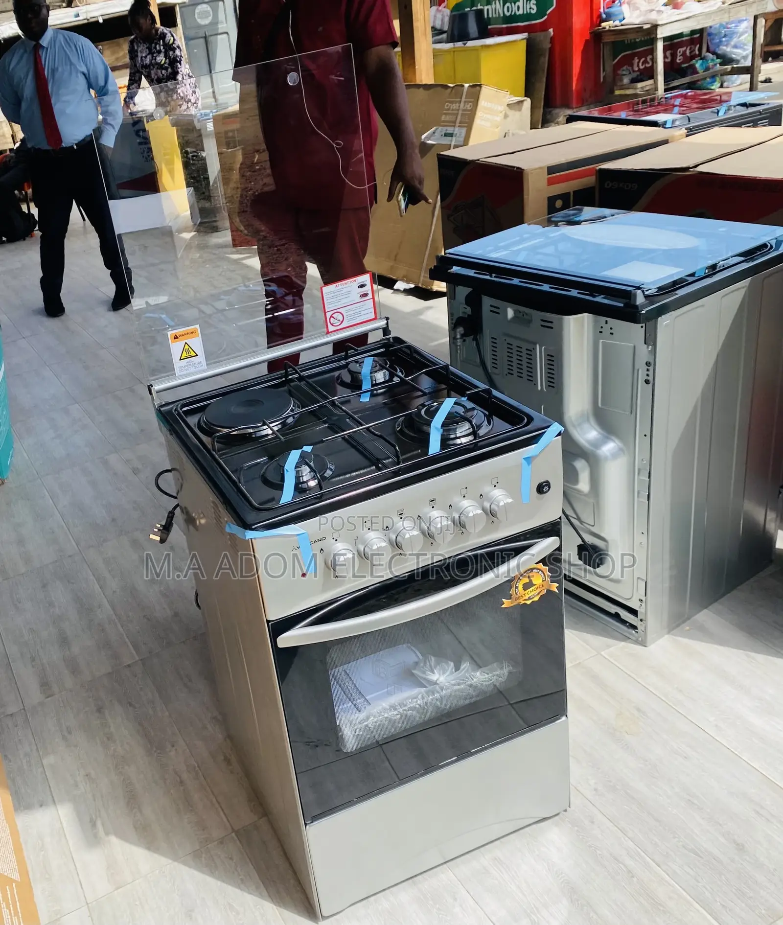 Buy Authentic Volcano 50x50 Oven 3 Gas + 1 Electric Cooker.