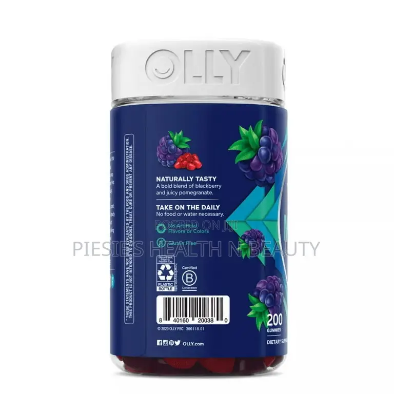 Olly Men's Multivitamin Gummy, Blackberry Flavor (200 Ct.)