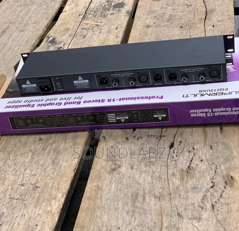 SUPERMULTI EQ215USB Professional 15 Stereo Band Equalizer