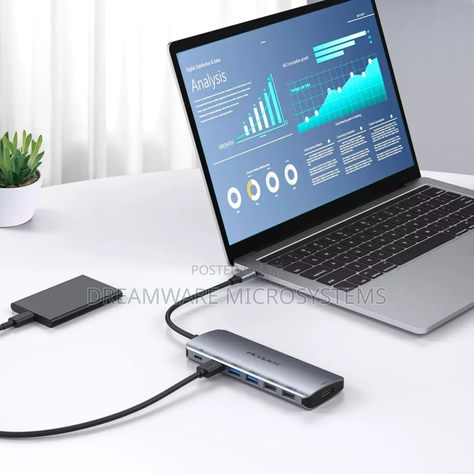 Usb C Hub, Acodot 9 in 1 Usb C to at 60hz Hdmi Adapter