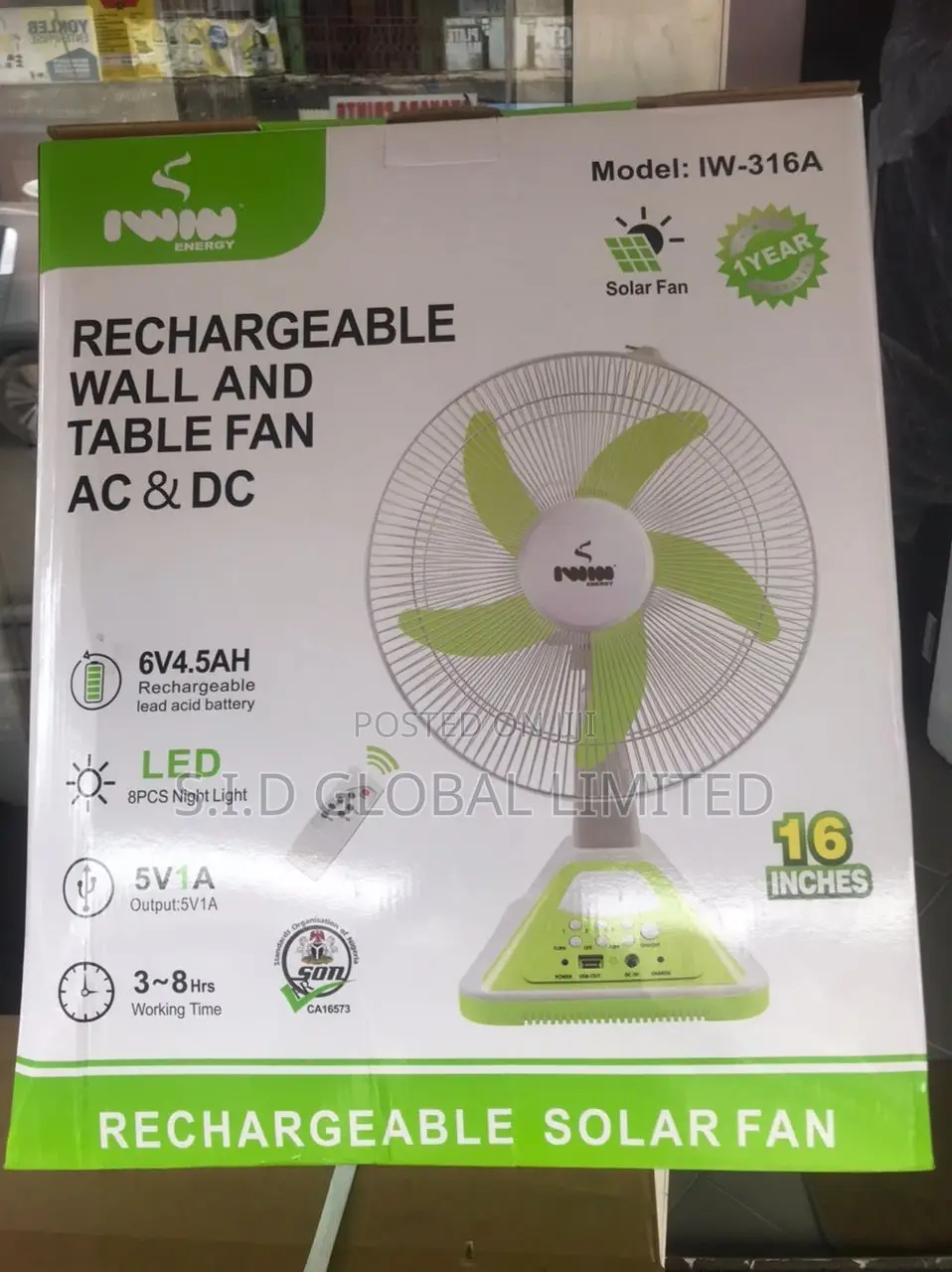 Grab Your Perfect Rechargeable Solar Fan