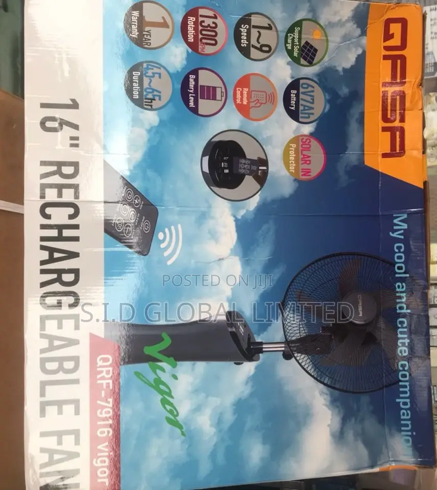 Awesome Rechargeable Solar Fan