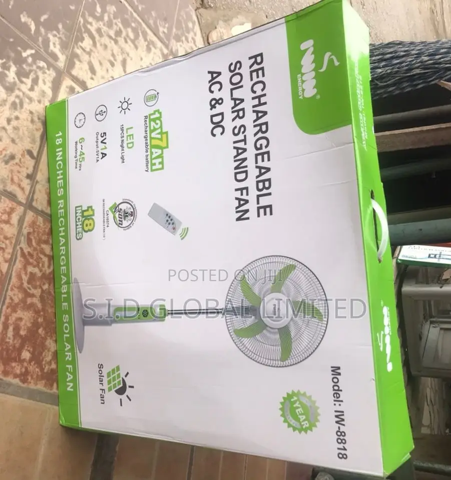 Buy Affordable Solar Rechargeable Stand Fan
