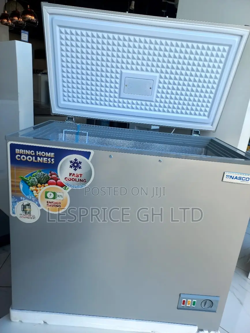 Nasco 200L Silver Chest Freezer